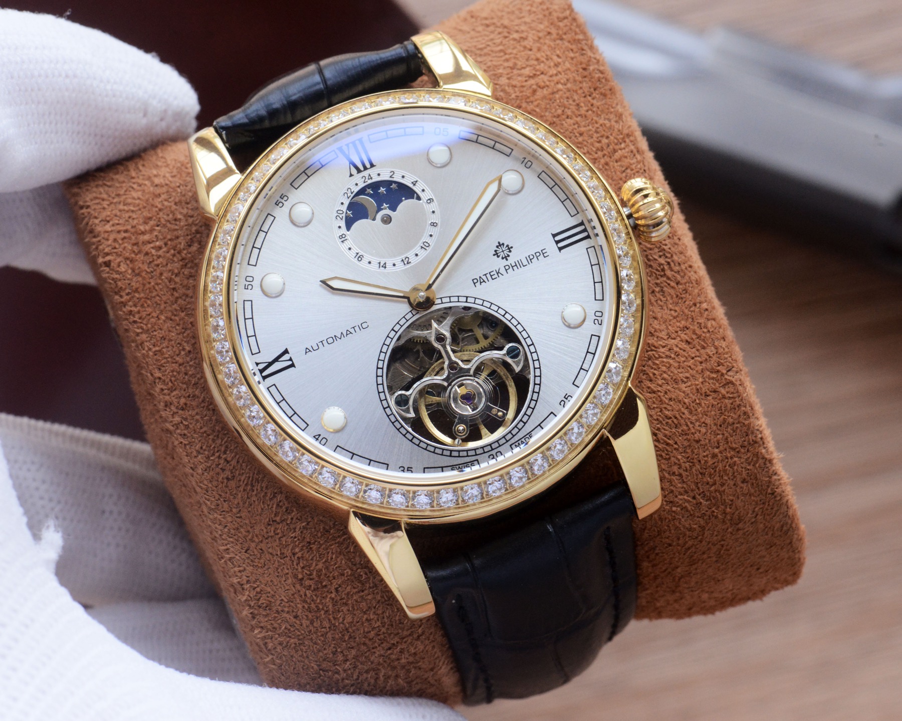 Cheap Patek Philippe high-quality mechanical wristwatch in 212450, $280 USD- [IB212450] - Replica Patek Philippe AAA Diamond Watches