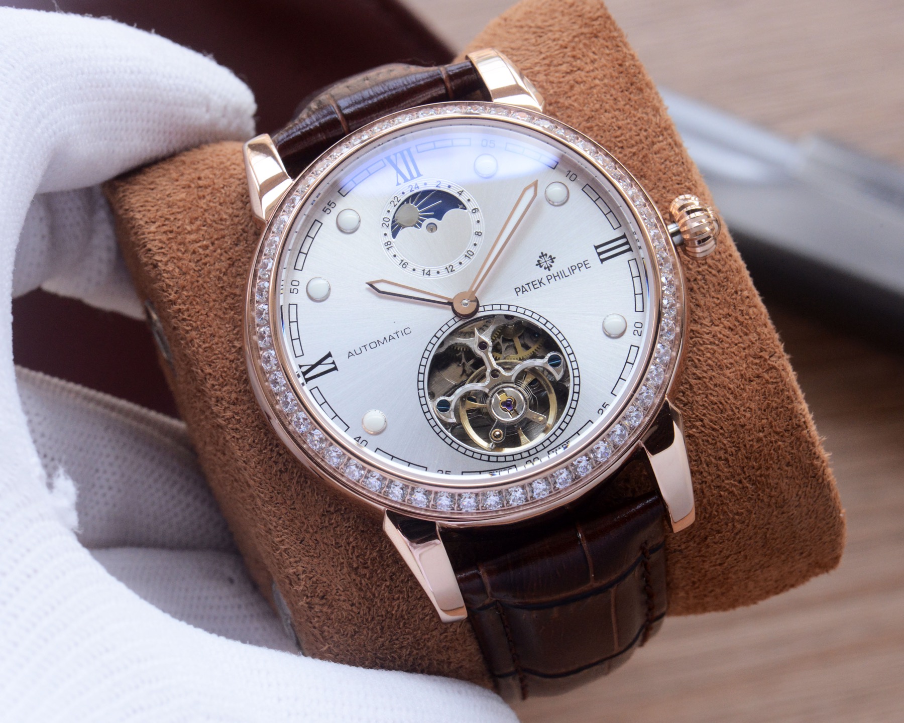 Cheap Patek Philippe high-quality mechanical wristwatch in 212453, $280 USD- [IB212453] - Replica Patek Philippe AAA Diamond Watches