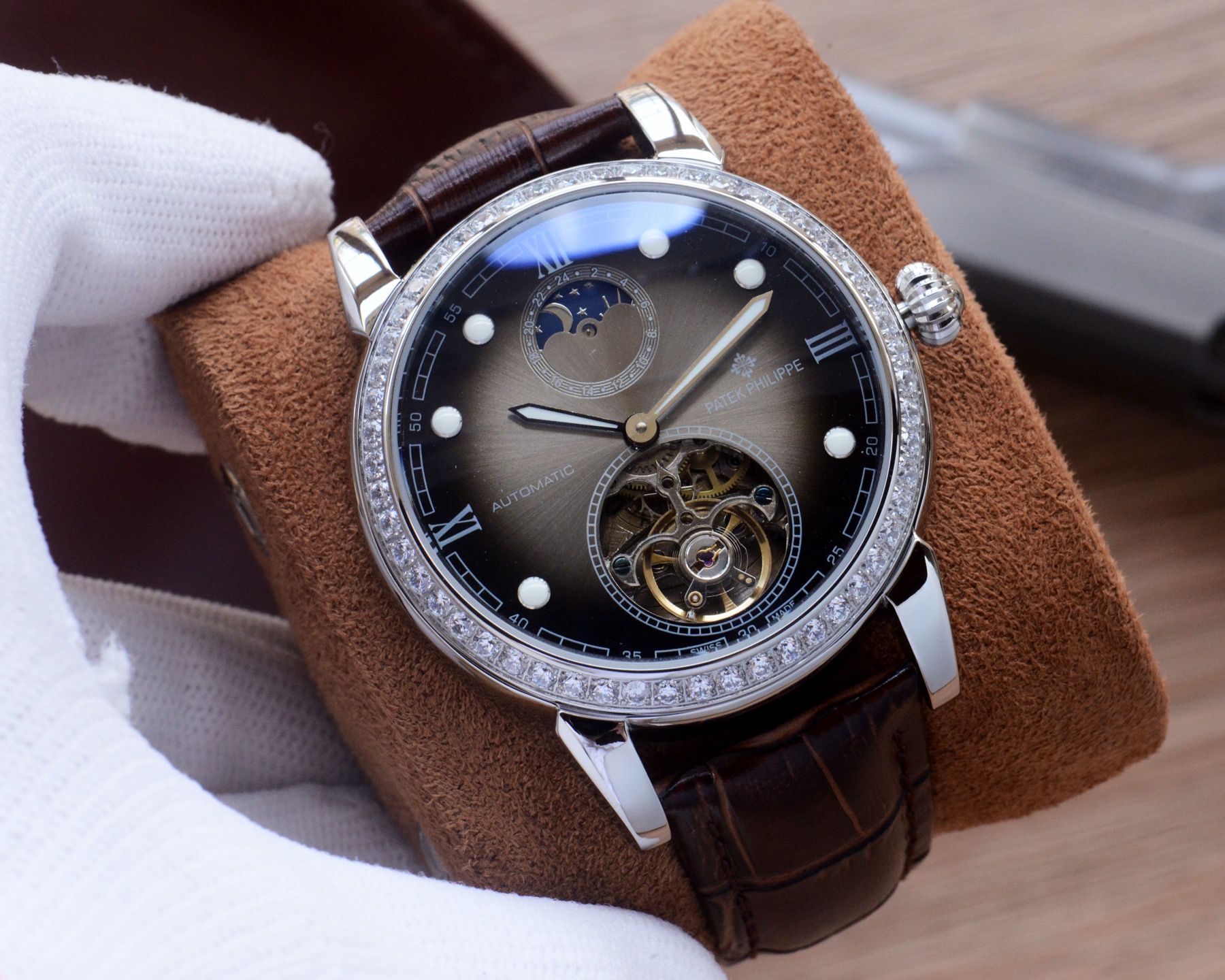 Cheap Patek Philippe high-quality mechanical wristwatch in 212454, $280 USD- [IB212454] - Replica Patek Philippe AAA Diamond Watches