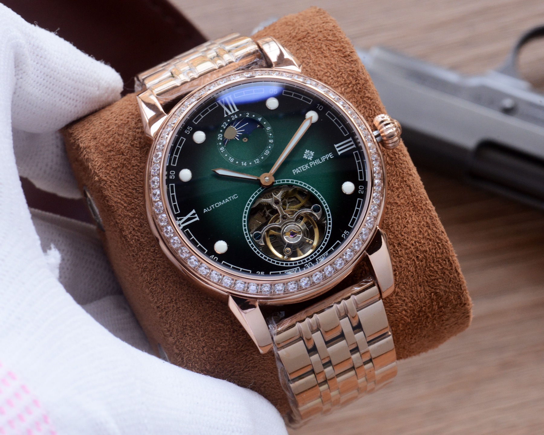 Cheap Patek Philippe high-quality mechanical wristwatch in 212457, $280 USD- [IB212457] - Replica Patek Philippe AAA Diamond Watches