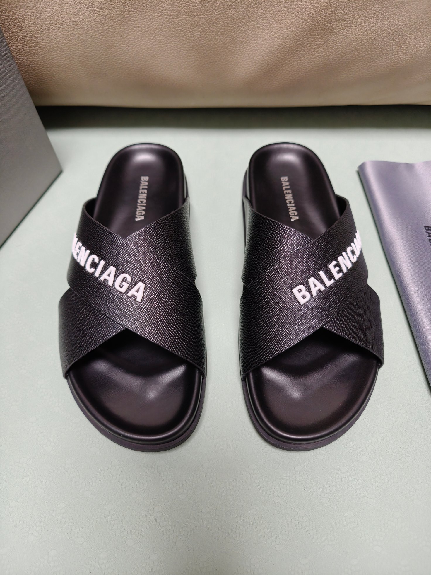 Cheap Balenciaga Slippers For Men in 212554, $60 USD- [IB212554] - Replica Balenciaga Slippers For Men