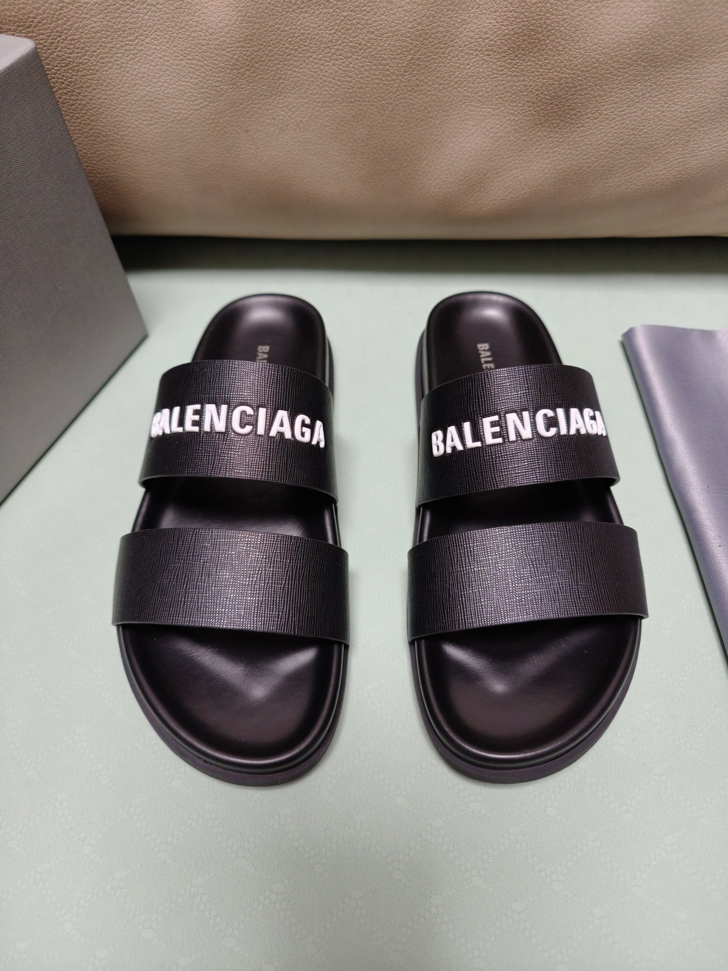 Cheap Balenciaga Slippers For Men in 212555, $60 USD- [IB212555] - Replica Balenciaga Slippers For Men