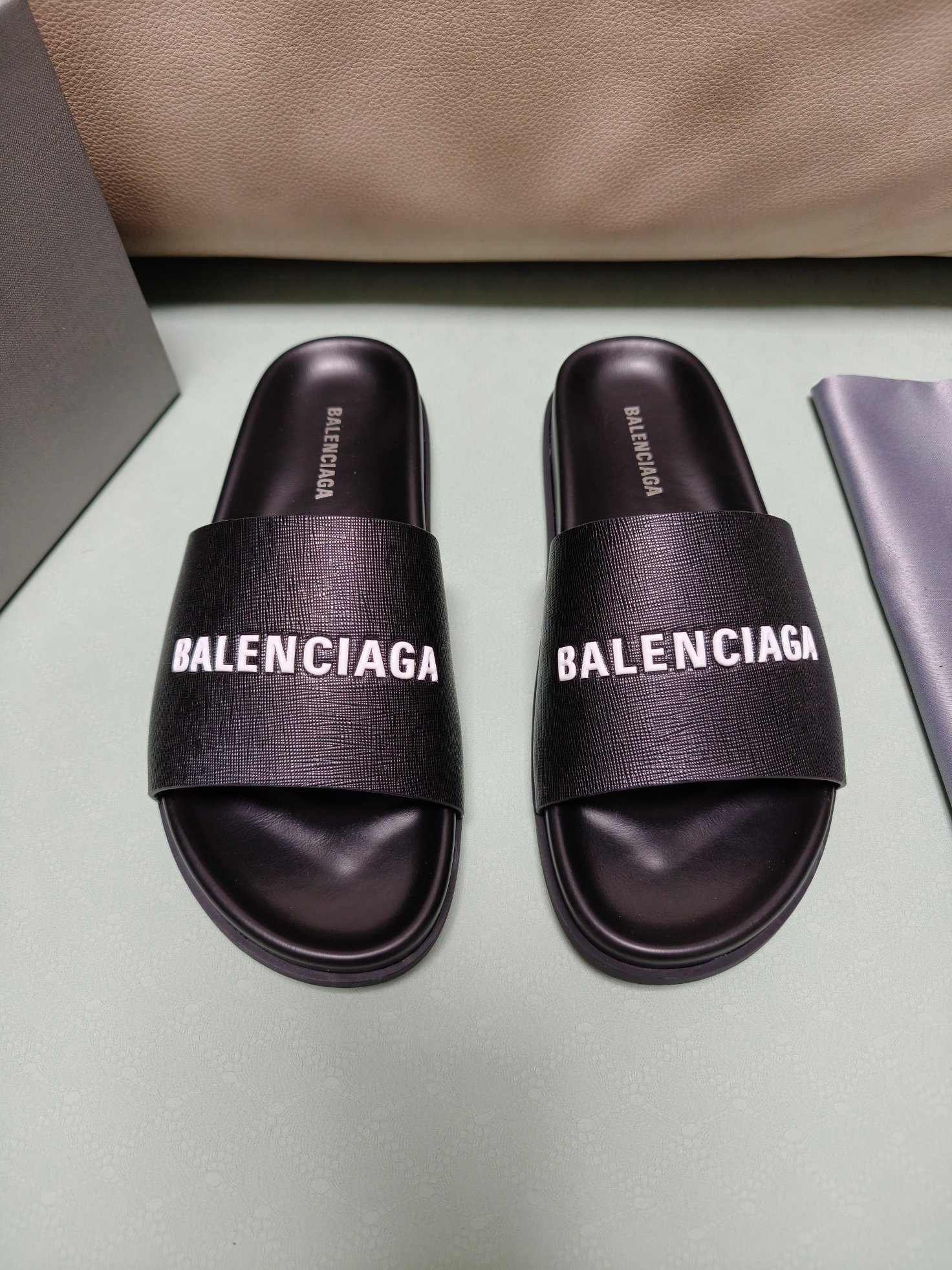 Cheap Balenciaga Slippers For Men in 212556, $60 USD- [IB212556] - Replica Balenciaga Slippers For Men