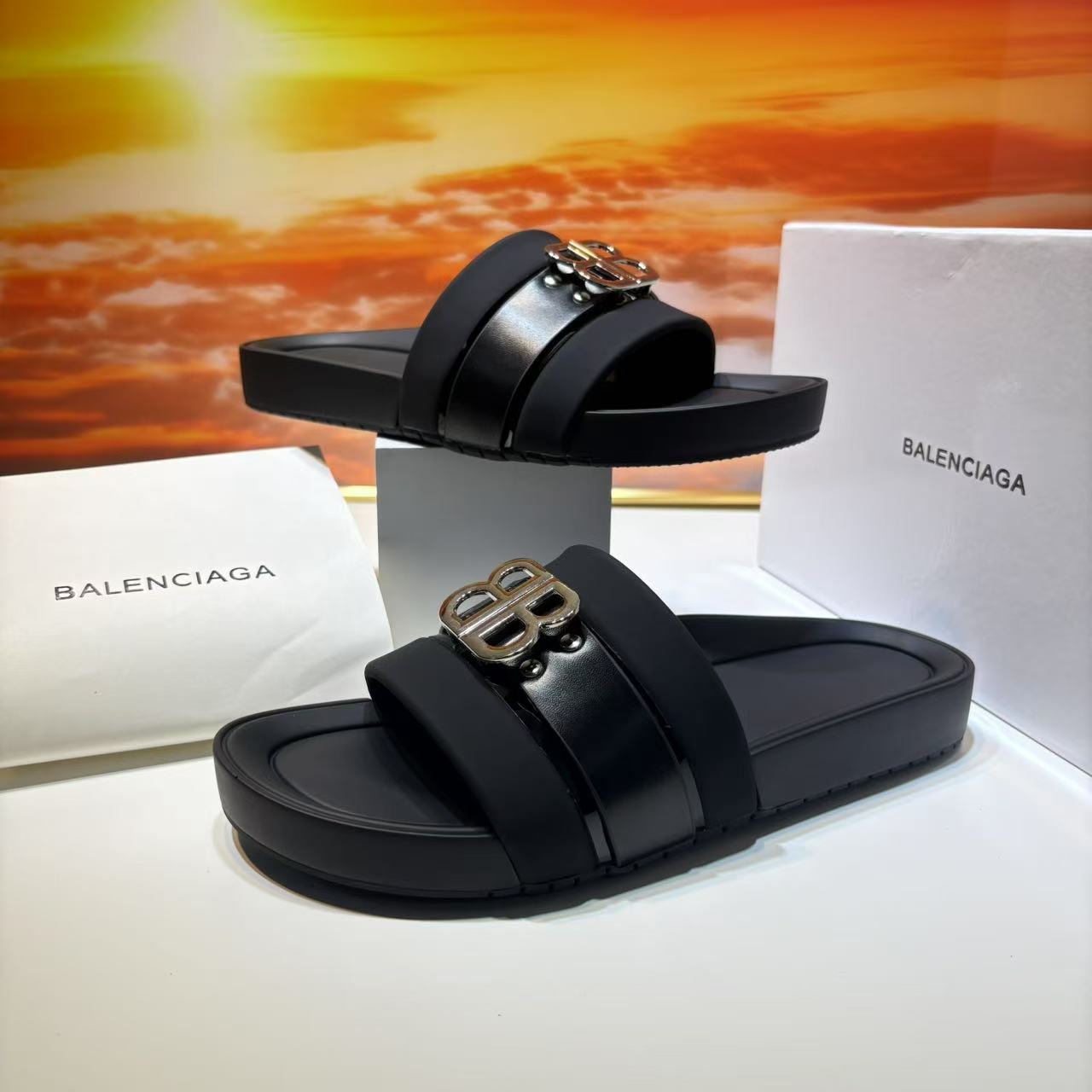 Cheap Balenciaga Slippers For Men in 212557, $60 USD- [IB212557] - Replica Balenciaga Slippers For Men