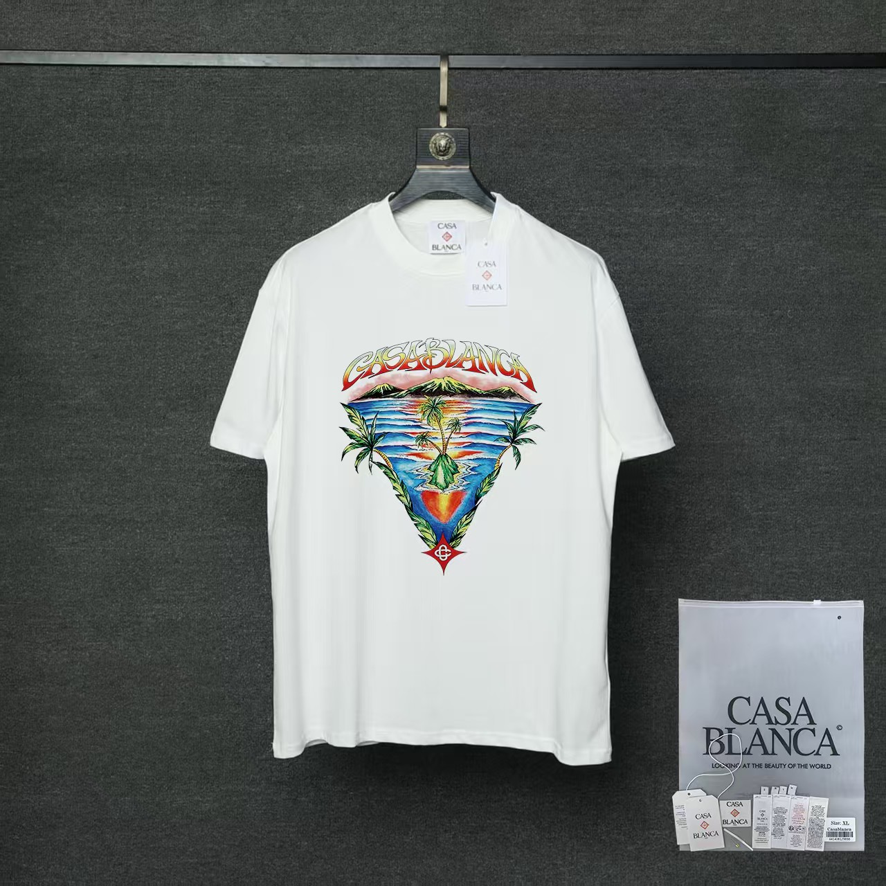 Cheap Casablanca T-shirts for Men in 212720, $30 USD- [IB212720] - Replica Casablanca T-shirts for Men