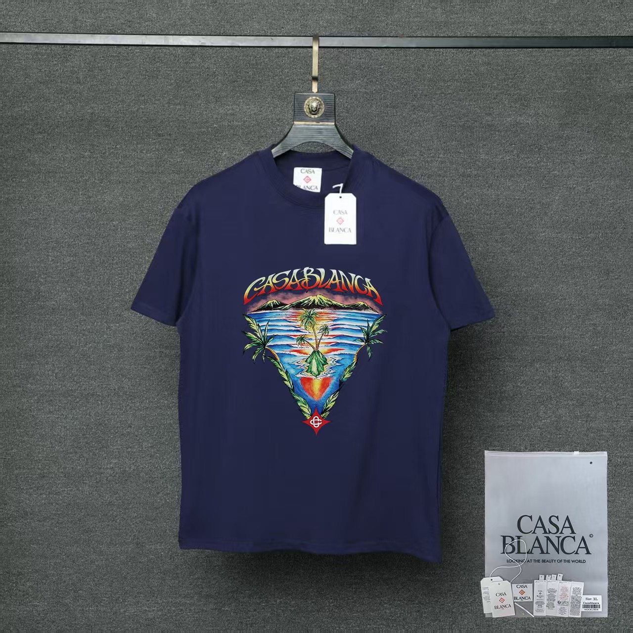 Cheap Casablanca T-shirts for Men in 212721, $30 USD- [IB212721] - Replica Casablanca T-shirts for Men