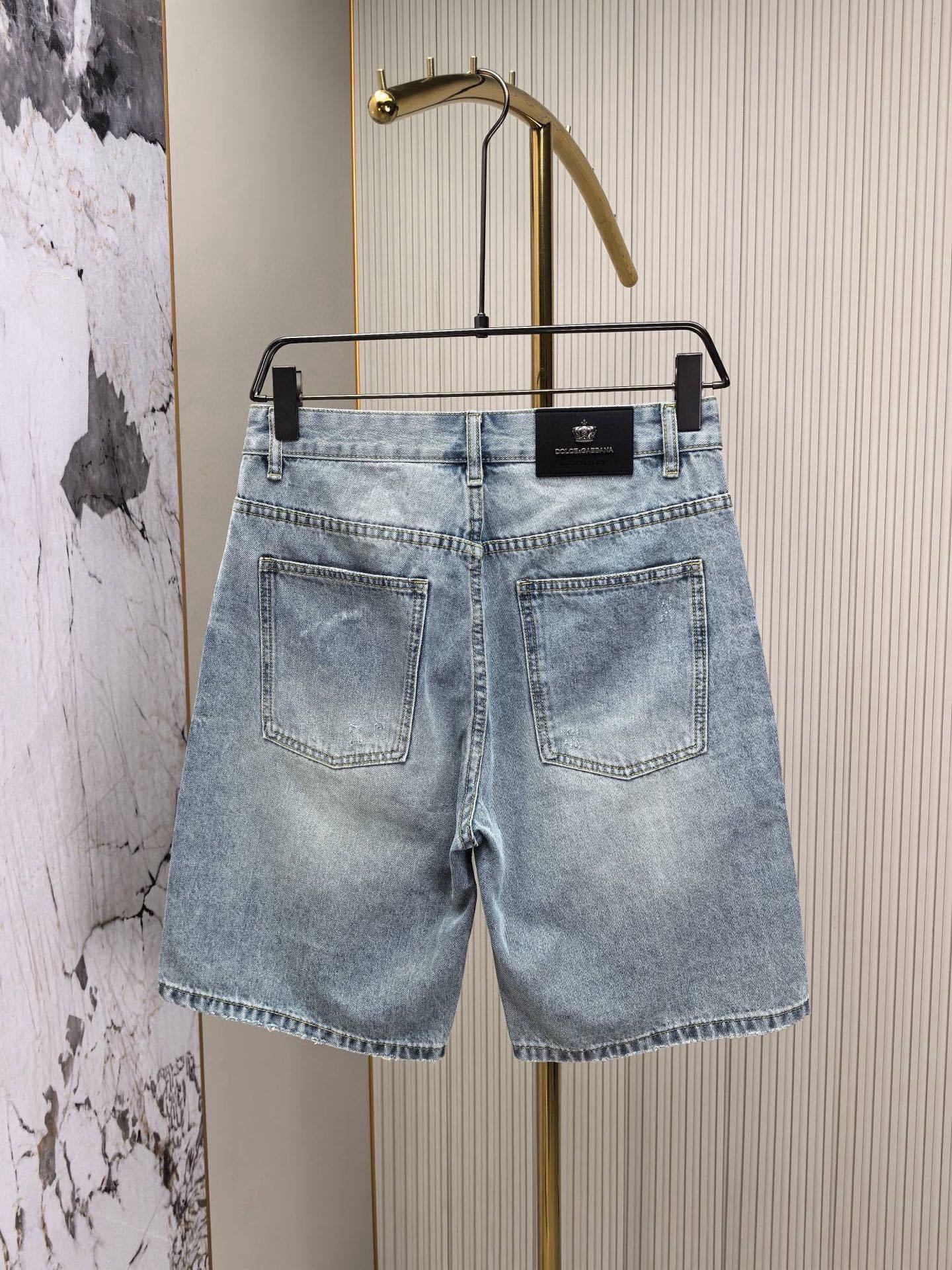 Cheap DG Short Jeans For Men in 212843, $65 USD- [IB212843] - Replica DG Short Jeans For Men