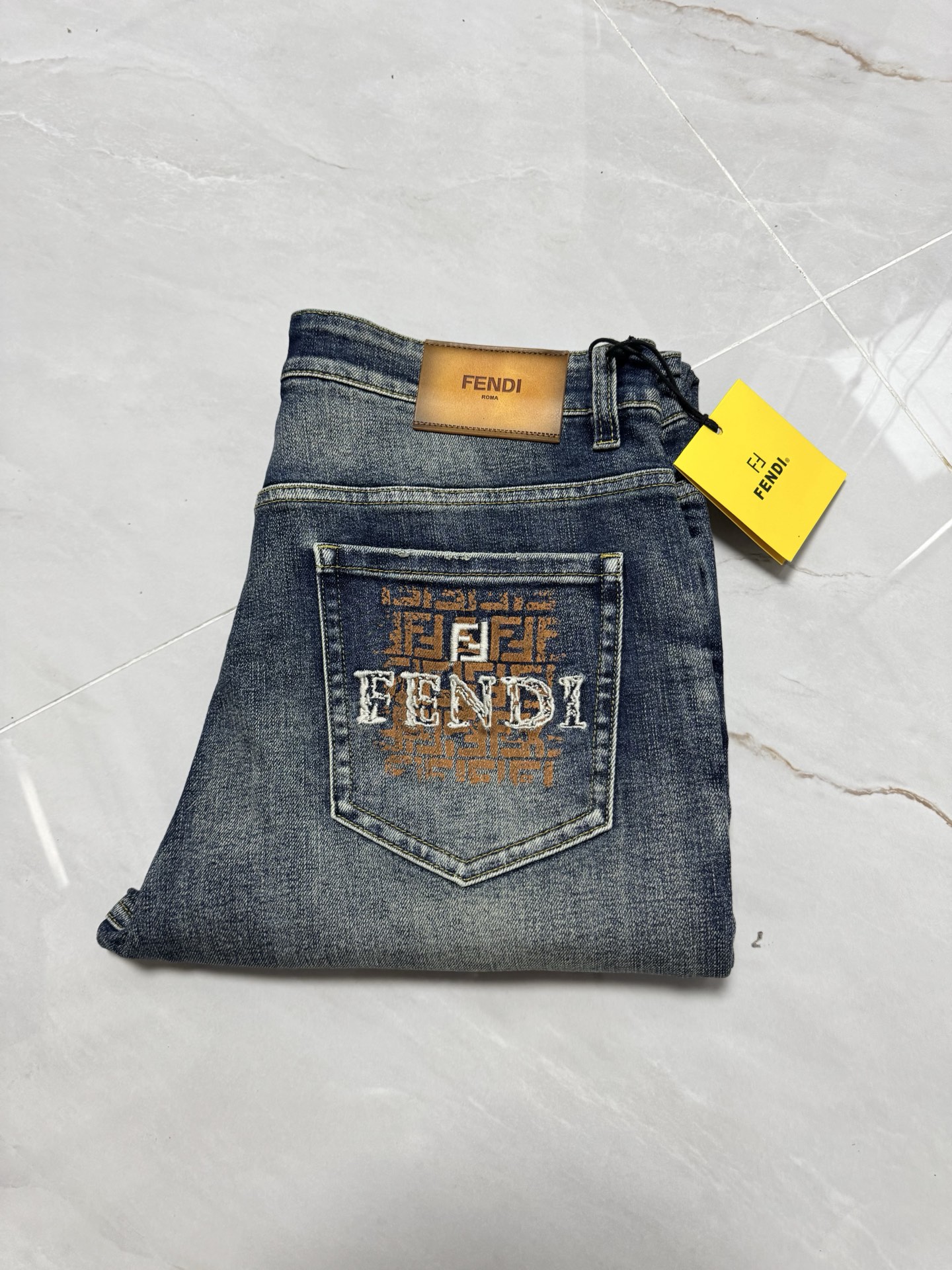 Cheap Fendi Jeans for Men in 212848, $65 USD- [IB212848] - Replica Fendi Jeans for Men