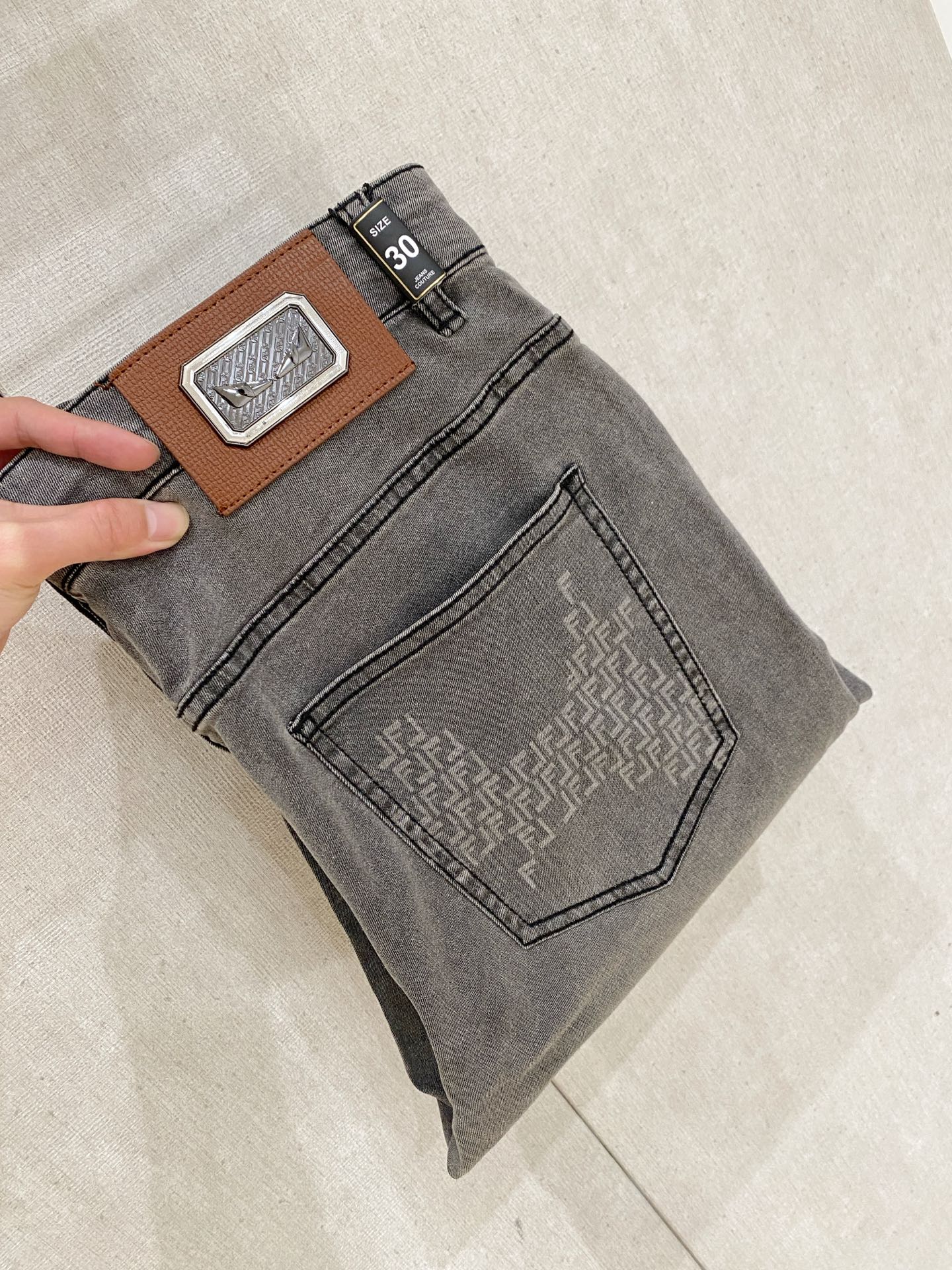 Cheap Fendi Jeans for Men in 212851, $65 USD- [IB212851] - Replica Fendi Jeans for Men