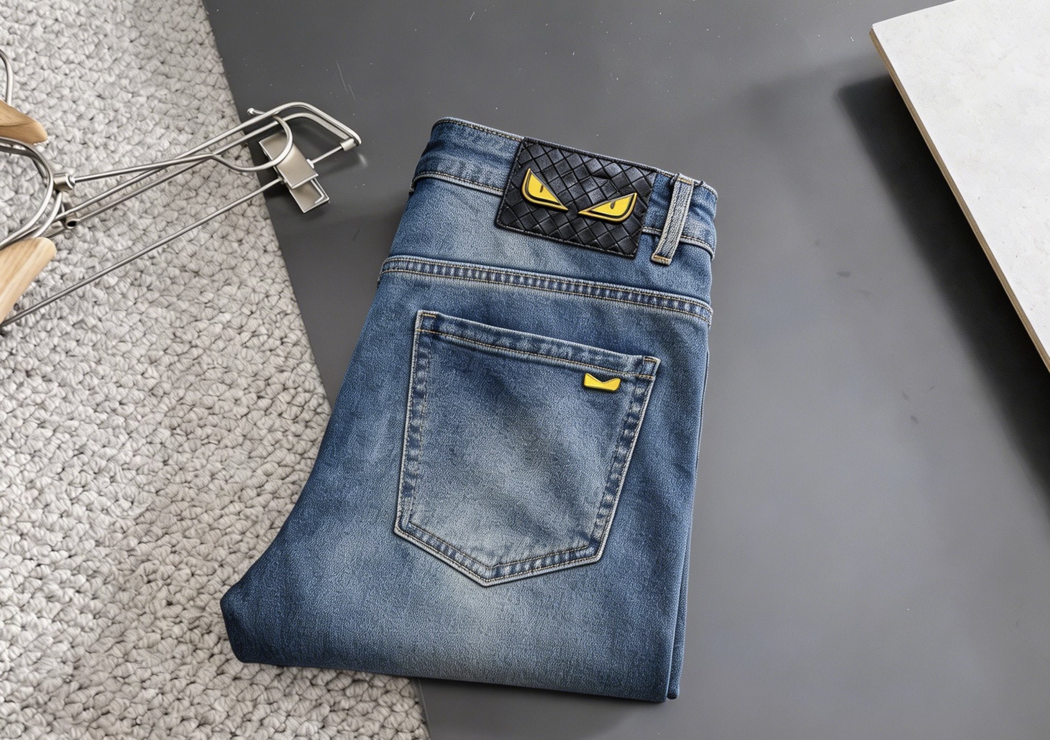 Cheap Fendi Jeans for Men in 212853, $65 USD- [IB212853] - Replica Fendi Jeans for Men