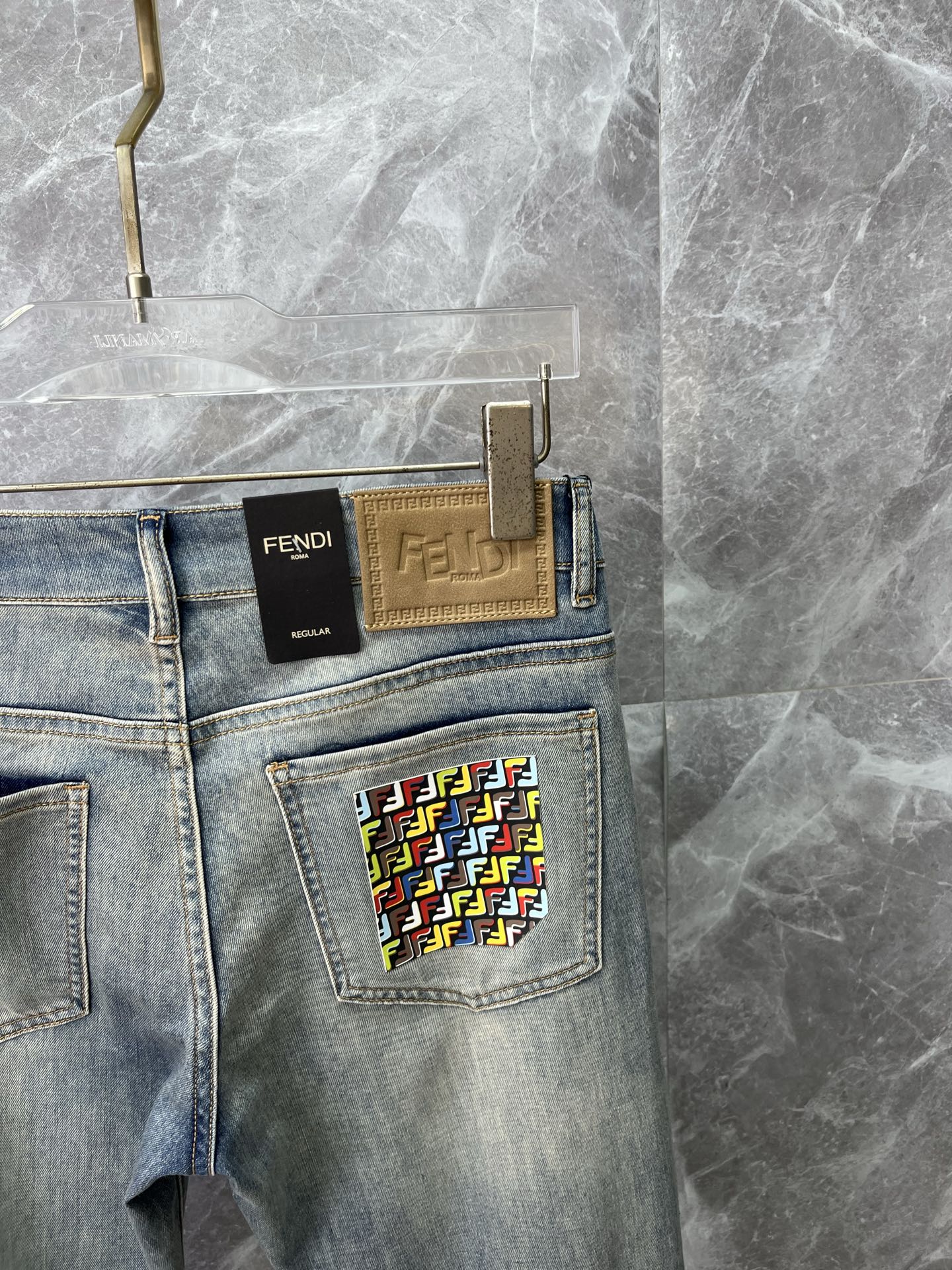 Cheap Fendi Jeans for Men in 212858, $65 USD- [IB212858] - Replica Fendi Jeans for Men