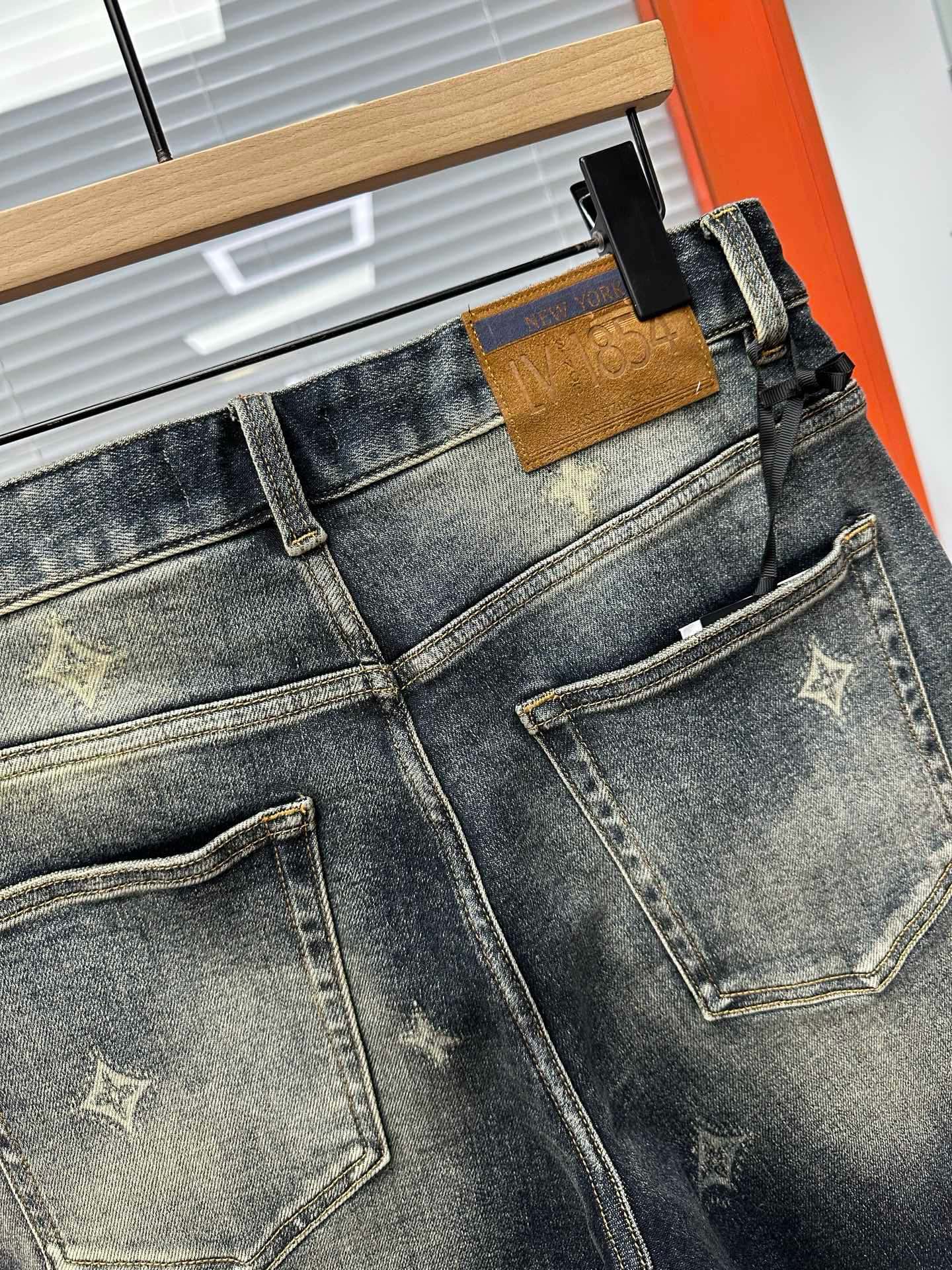 Cheap Louis Vuitton Jeans for Men in 212887, $75 USD- [IB212887] - Replica Louis Vuitton Short Jeans For Men
