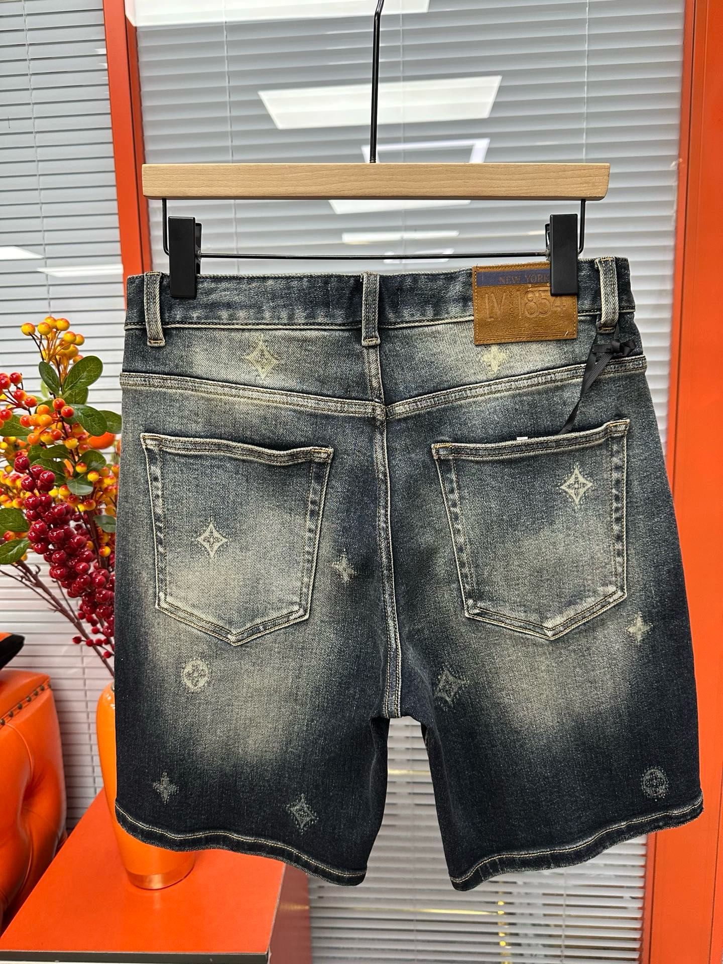Cheap Louis Vuitton Jeans for Men in 212887, $75 USD- [IB212887] - Replica Louis Vuitton Short Jeans For Men