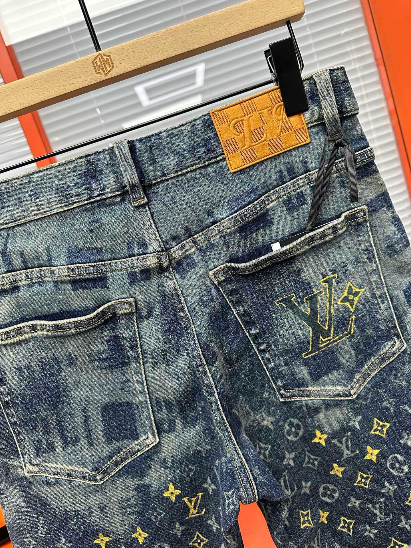 Cheap Louis Vuitton Jeans for Men in 212889, $75 USD- [IB212889] - Replica Louis Vuitton Short Jeans For Men