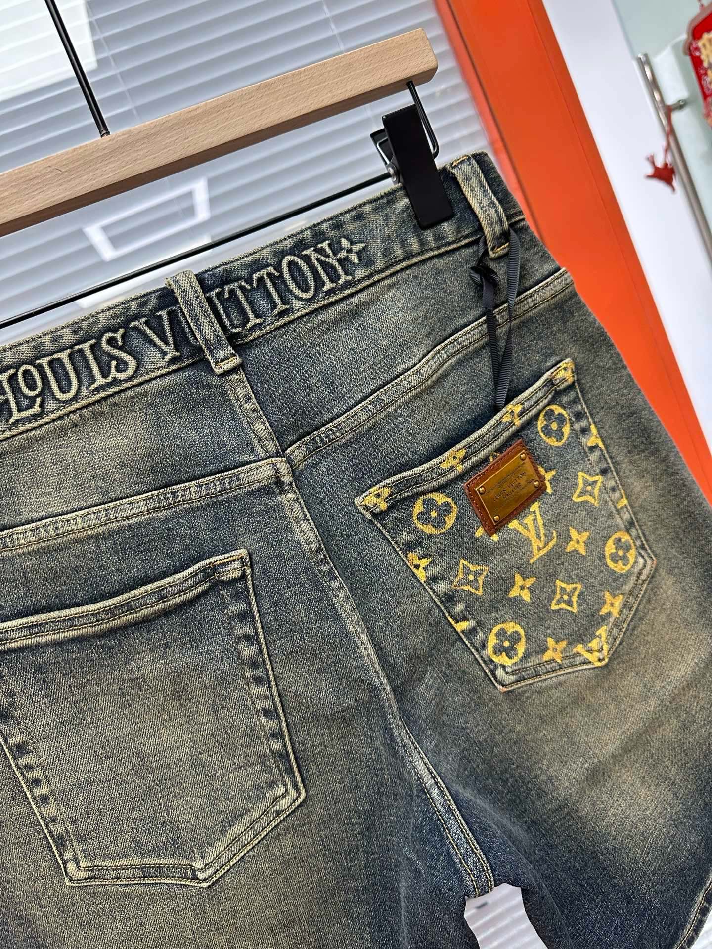 Cheap Louis Vuitton Jeans for Men in 212897, $75 USD- [IB212897] - Replica Louis Vuitton Short Jeans For Men