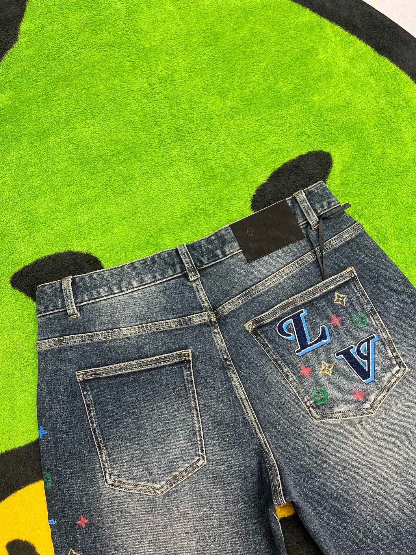 Cheap Louis Vuitton Jeans for Men in 212898, $75 USD- [IB212898] - Replica Louis Vuitton Short Jeans For Men
