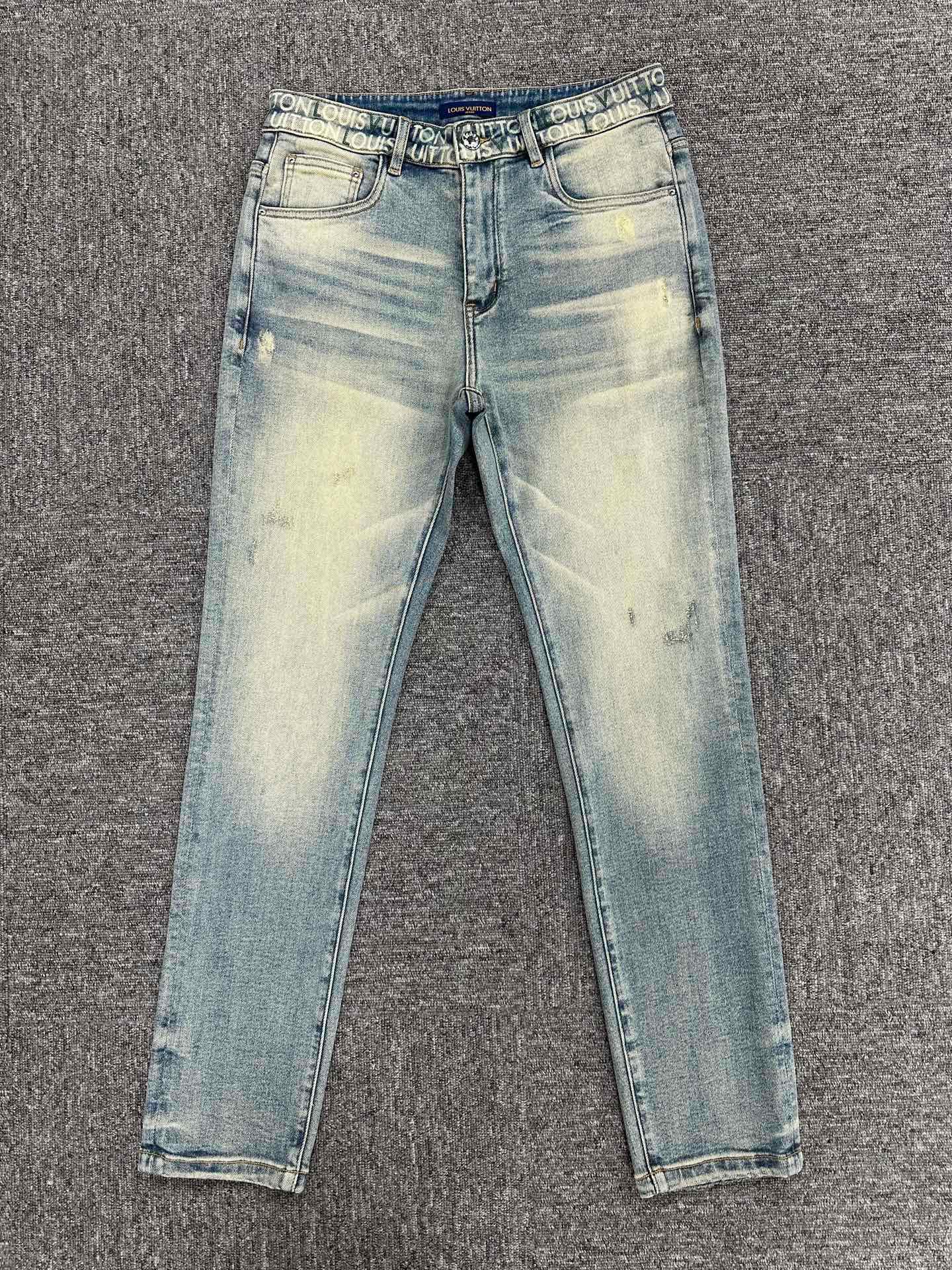 Cheap Louis Vuitton Jeans for Men in 212905, $95 USD- [IB212905] - Replica Louis Vuitton Jeans for Men