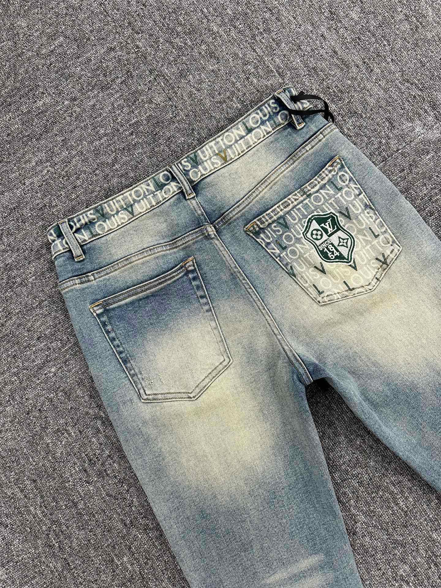 Cheap Louis Vuitton Jeans for Men in 212905, $95 USD- [IB212905] - Replica Louis Vuitton Jeans for Men