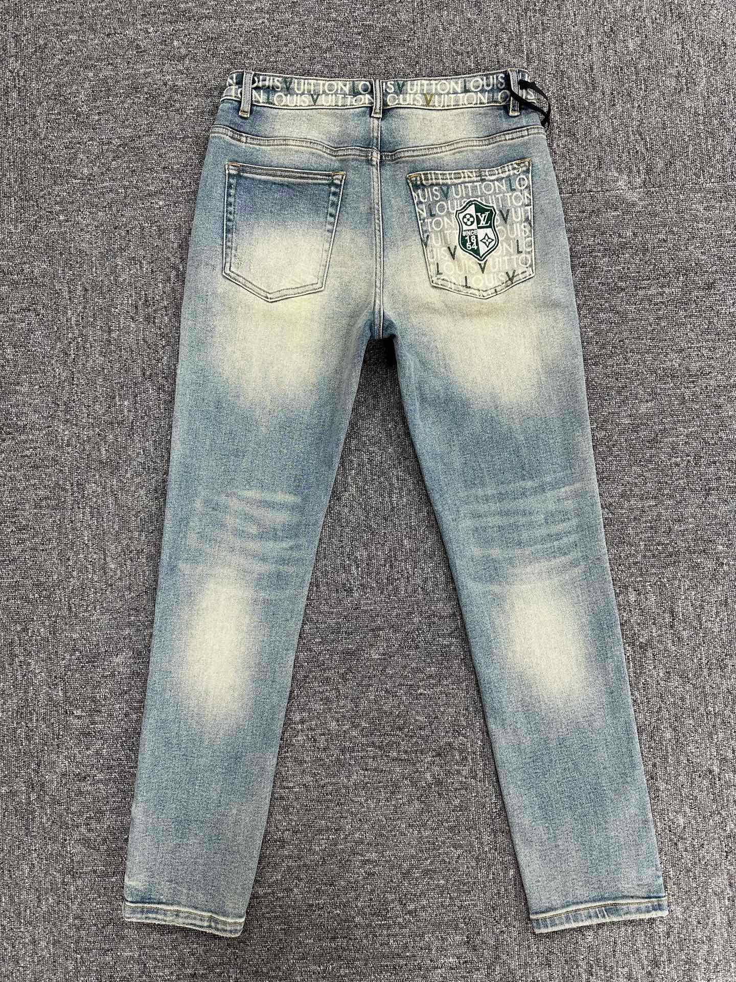Cheap Louis Vuitton Jeans for Men in 212905, $95 USD- [IB212905] - Replica Louis Vuitton Jeans for Men