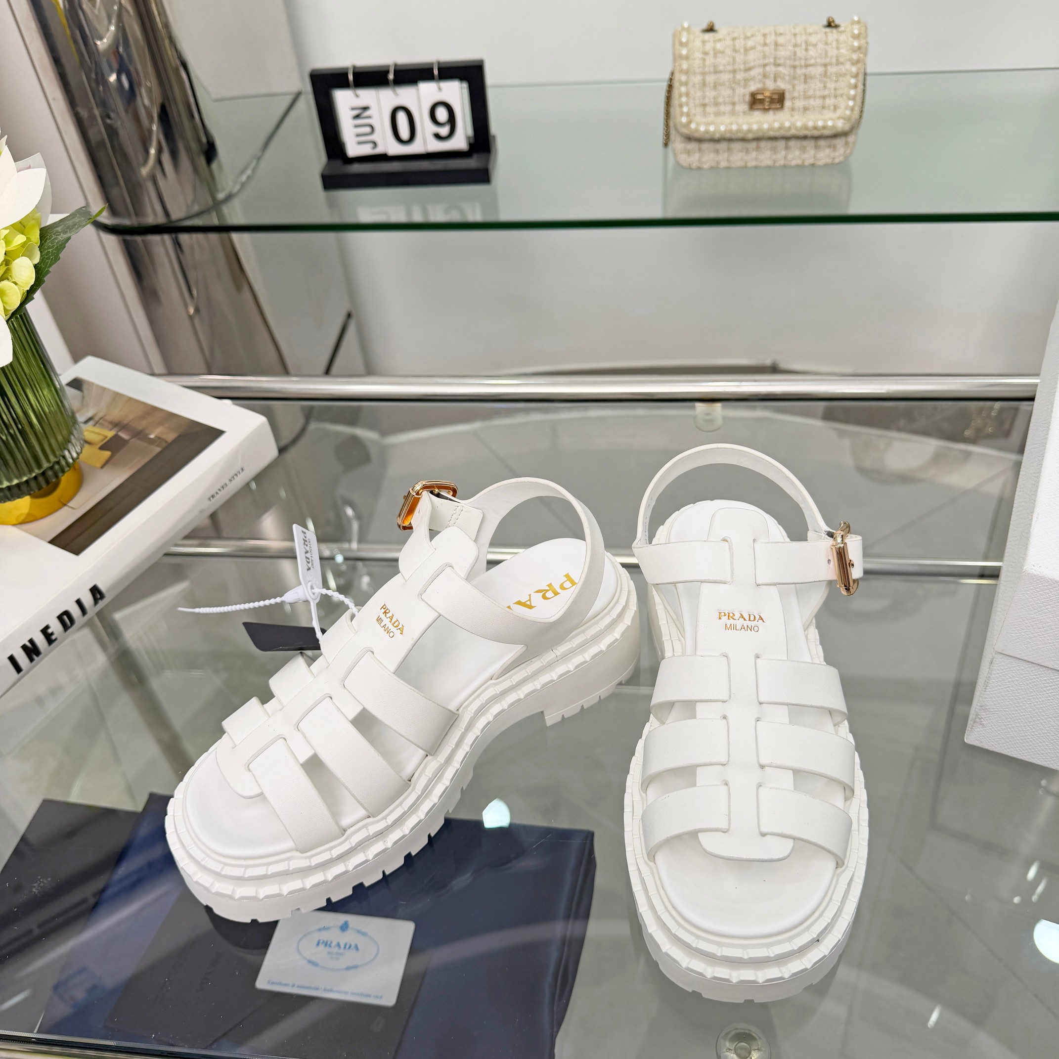 Cheap New Arrivals Prada Sandals For Women in 212908, $75 USD- [IB212908] - Replica Prada Slippers For Women