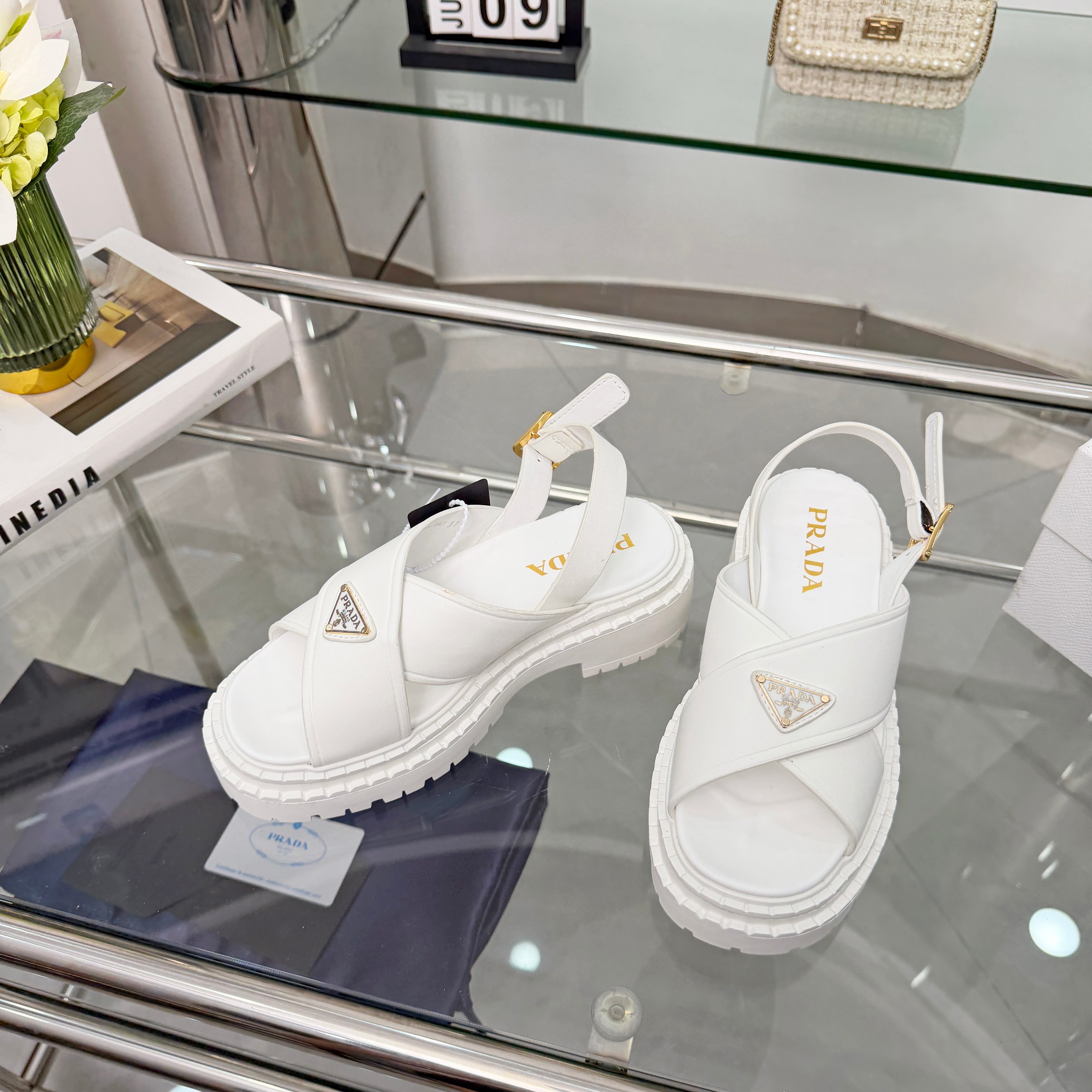 Cheap New Arrivals Prada Sandals For Women in 212914, $75 USD- [IB212914] - Replica Prada Slippers For Women