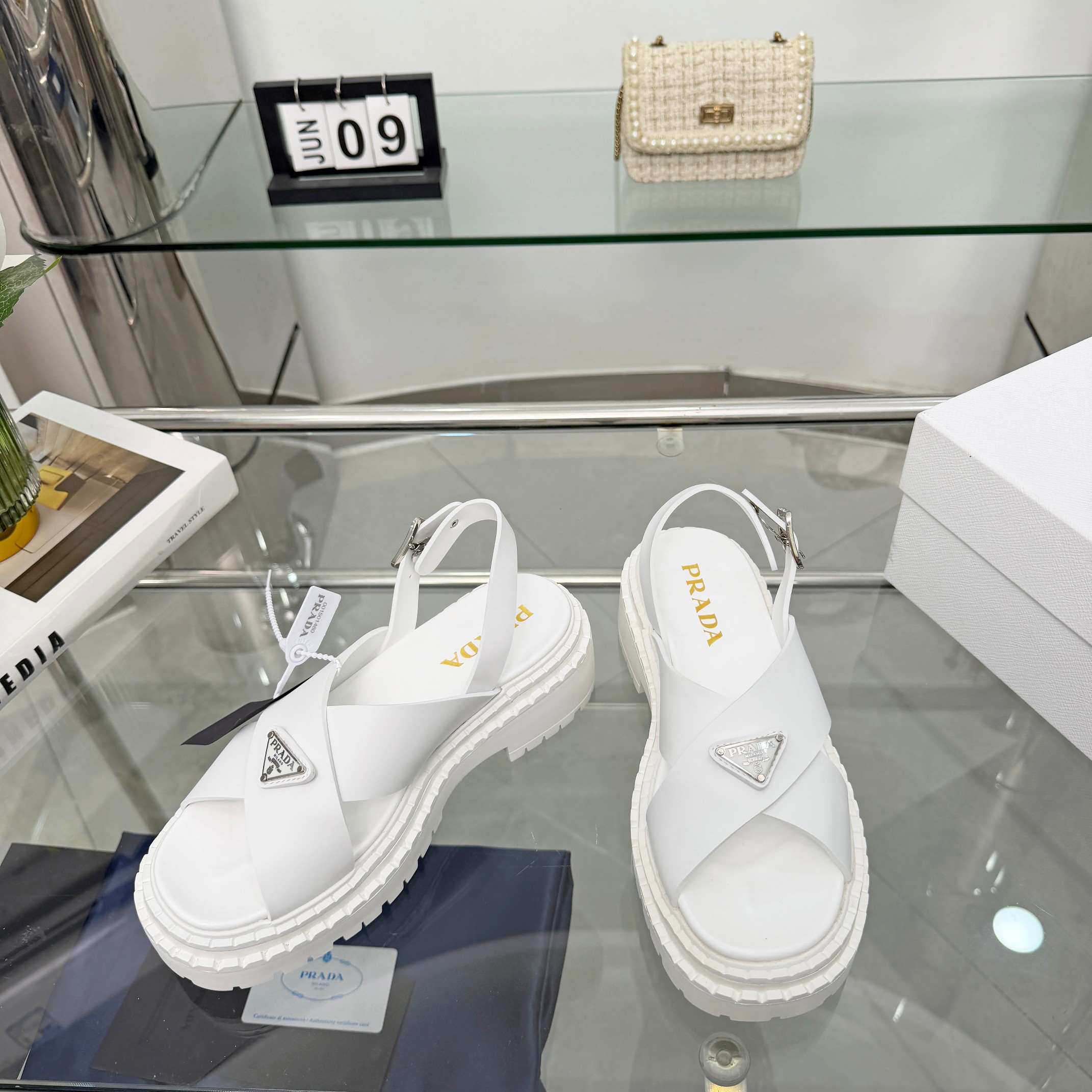 Cheap New Arrivals Prada Sandals For Women in 212921, $75 USD- [IB212921] - Replica Prada Slippers For Women