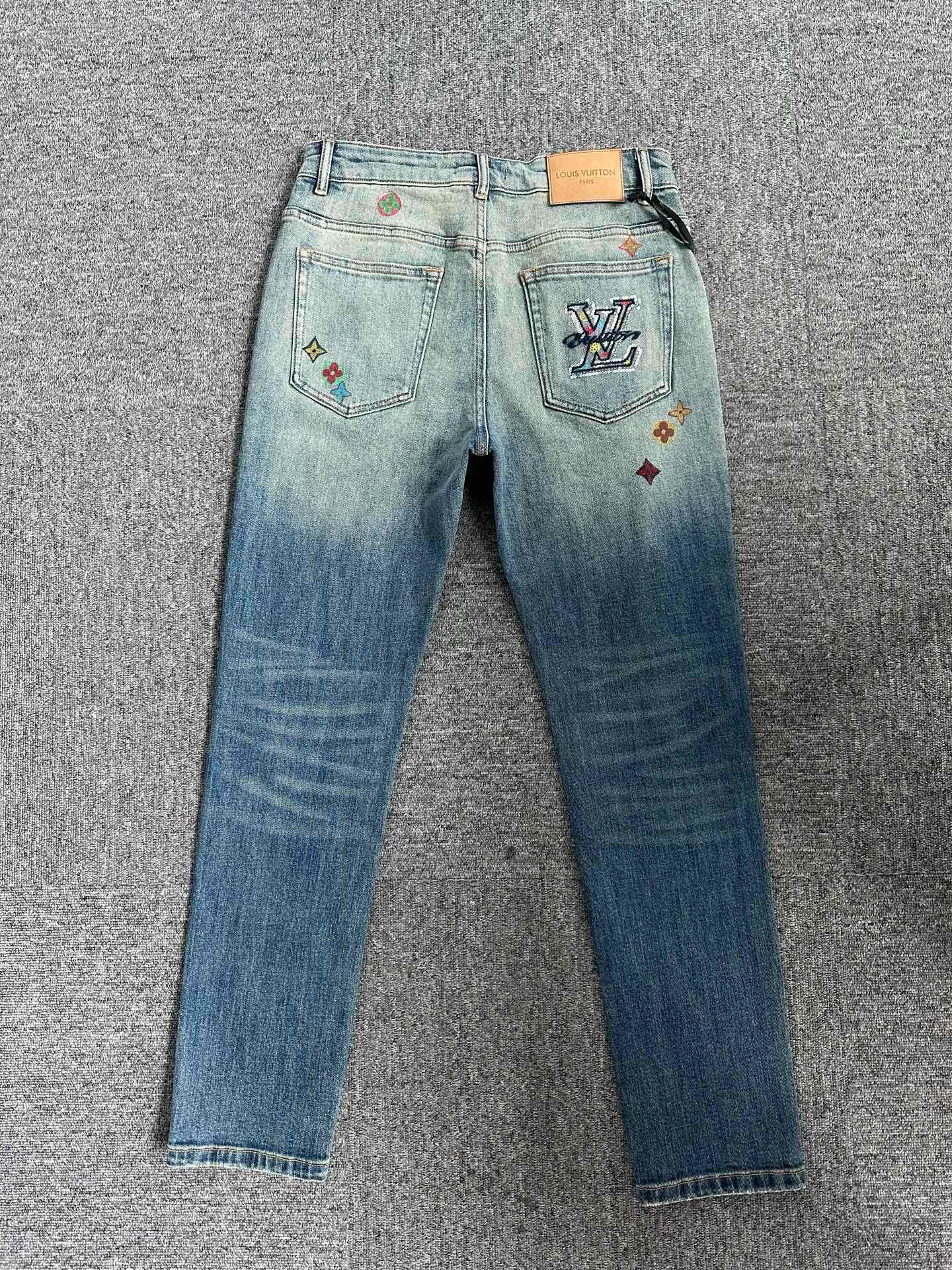 Cheap Louis Vuitton Jeans for Men in 212925, $95 USD- [IB212925] - Replica Louis Vuitton Jeans for Men