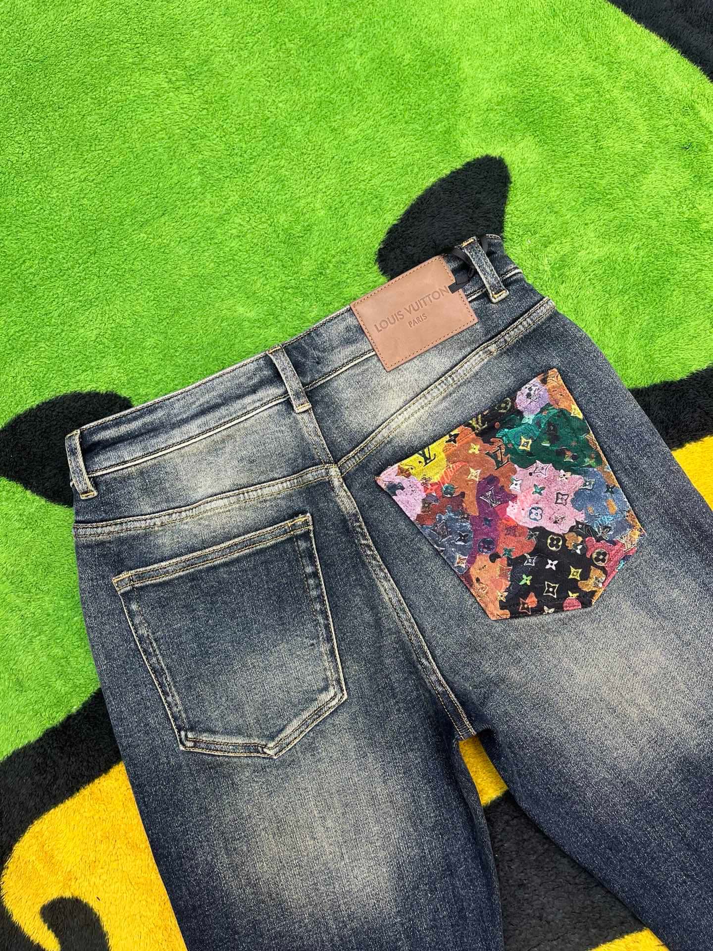 Cheap Louis Vuitton Jeans for Men in 212926, $95 USD- [IB212926] - Replica Louis Vuitton Jeans for Men