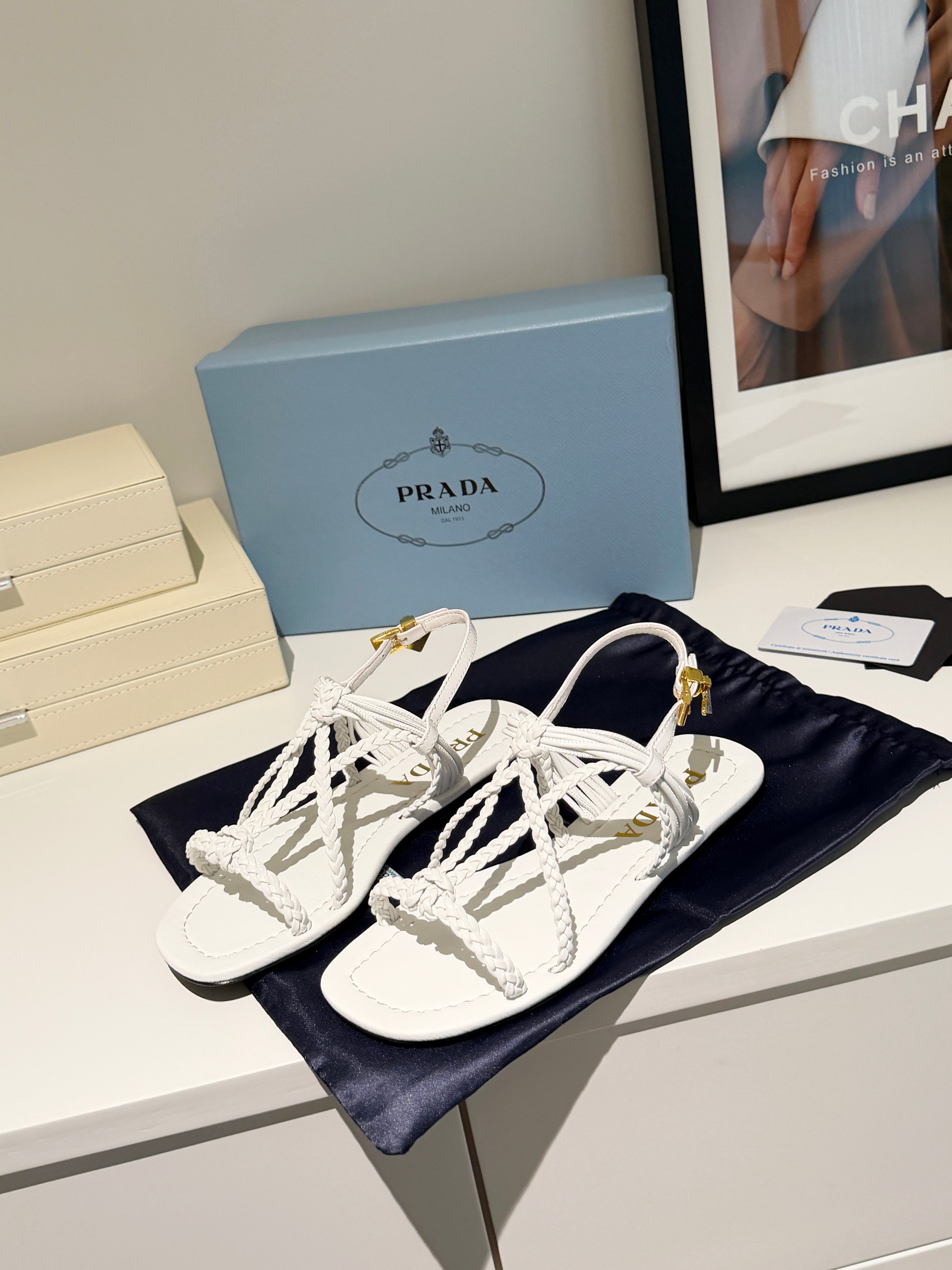 Cheap New Arrivals Prada Sandals For Women in 212929, $75 USD- [IB212929] - Replica Prada Slippers For Women
