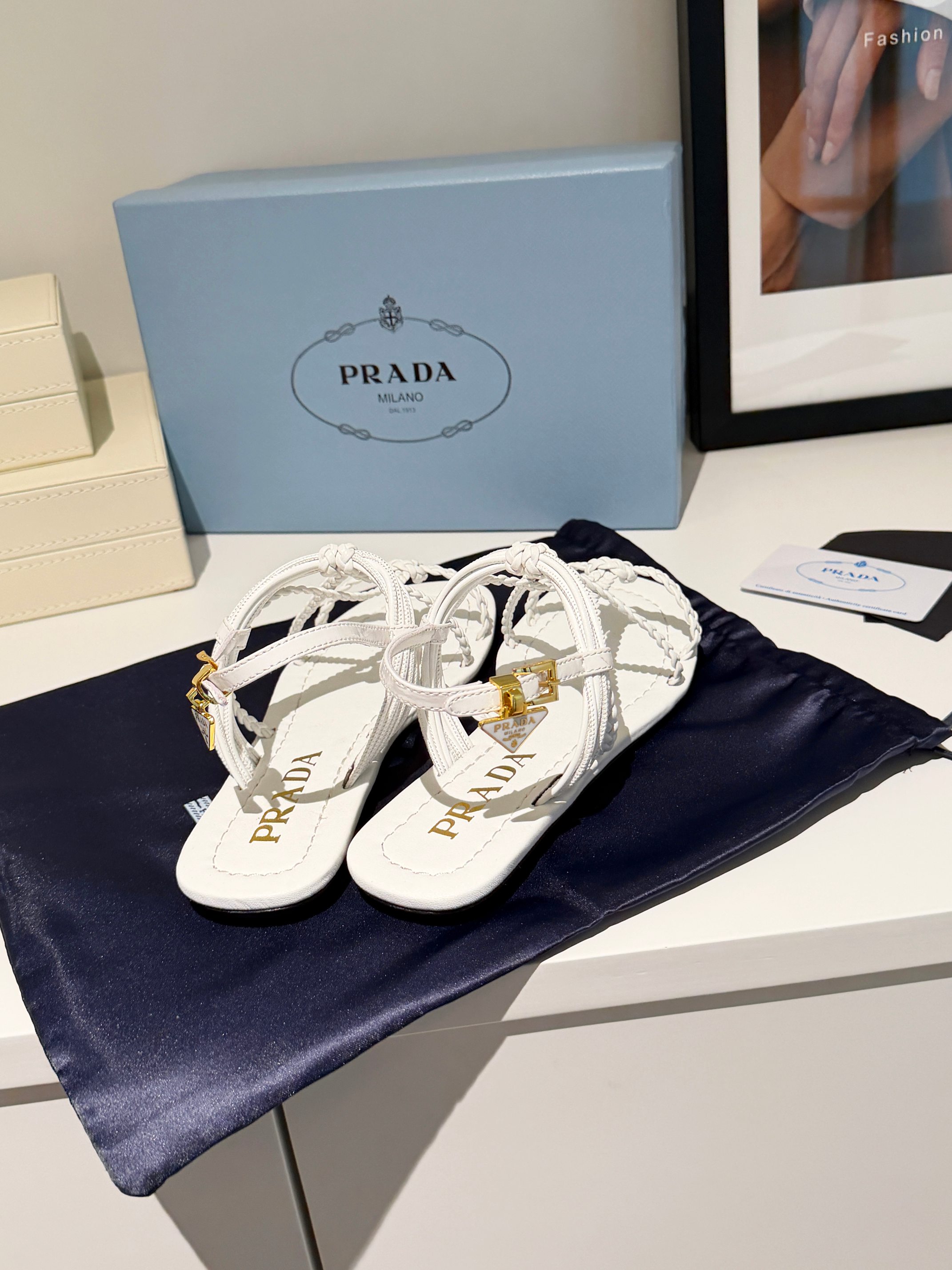 Cheap New Arrivals Prada Sandals For Women in 212929, $75 USD- [IB212929] - Replica Prada Slippers For Women
