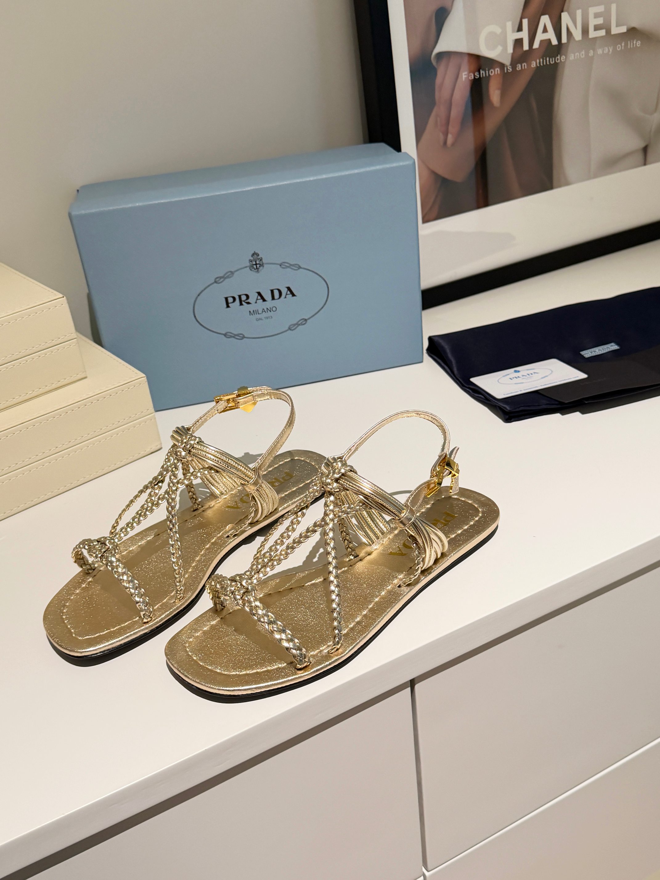 Cheap New Arrivals Prada Sandals For Women in 212930, $75 USD- [IB212930] - Replica Prada Slippers For Women