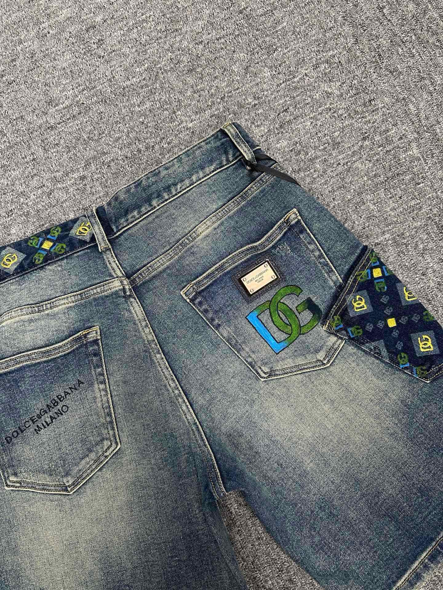 Cheap DG Short Jeans For Men in 212953, $75 USD- [IB212953] - Replica DG Short Jeans For Men