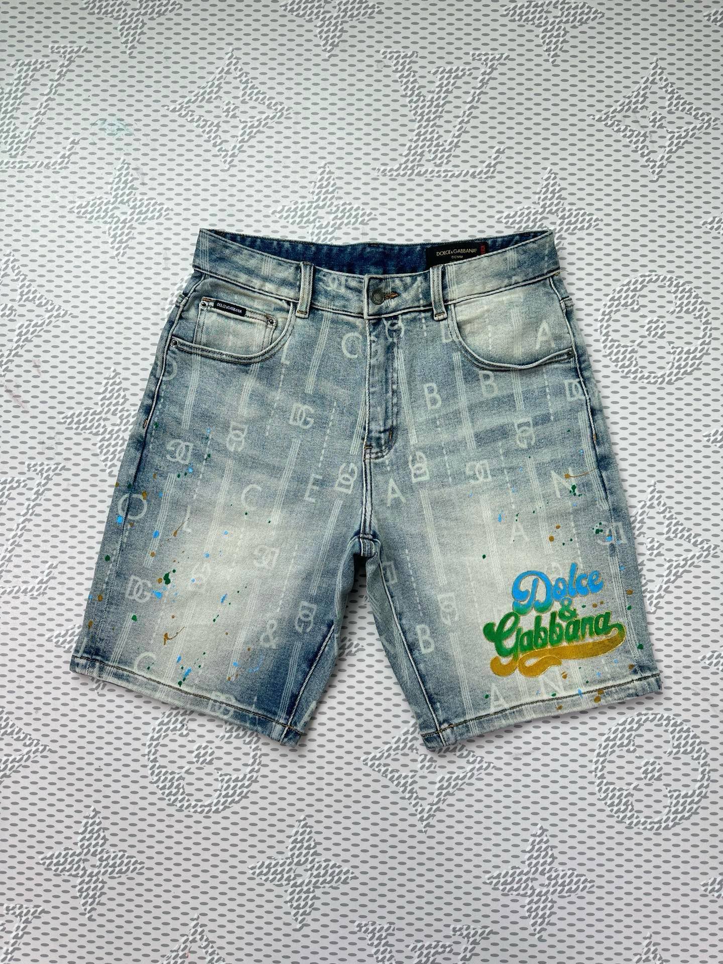 Cheap DG Short Jeans For Men in 212954, $75 USD- [IB212954] - Replica DG Short Jeans For Men