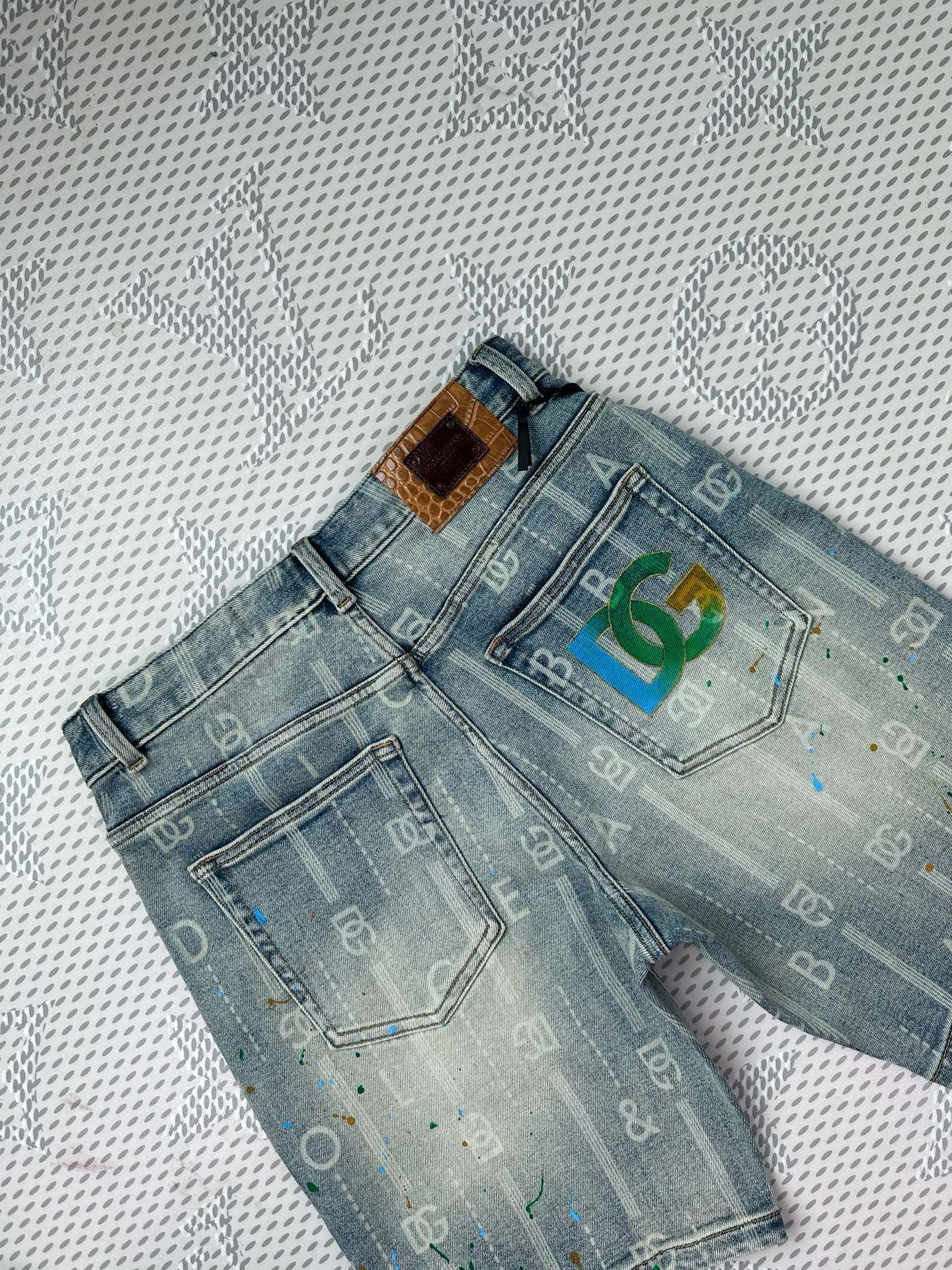 Cheap DG Short Jeans For Men in 212954, $75 USD- [IB212954] - Replica DG Short Jeans For Men