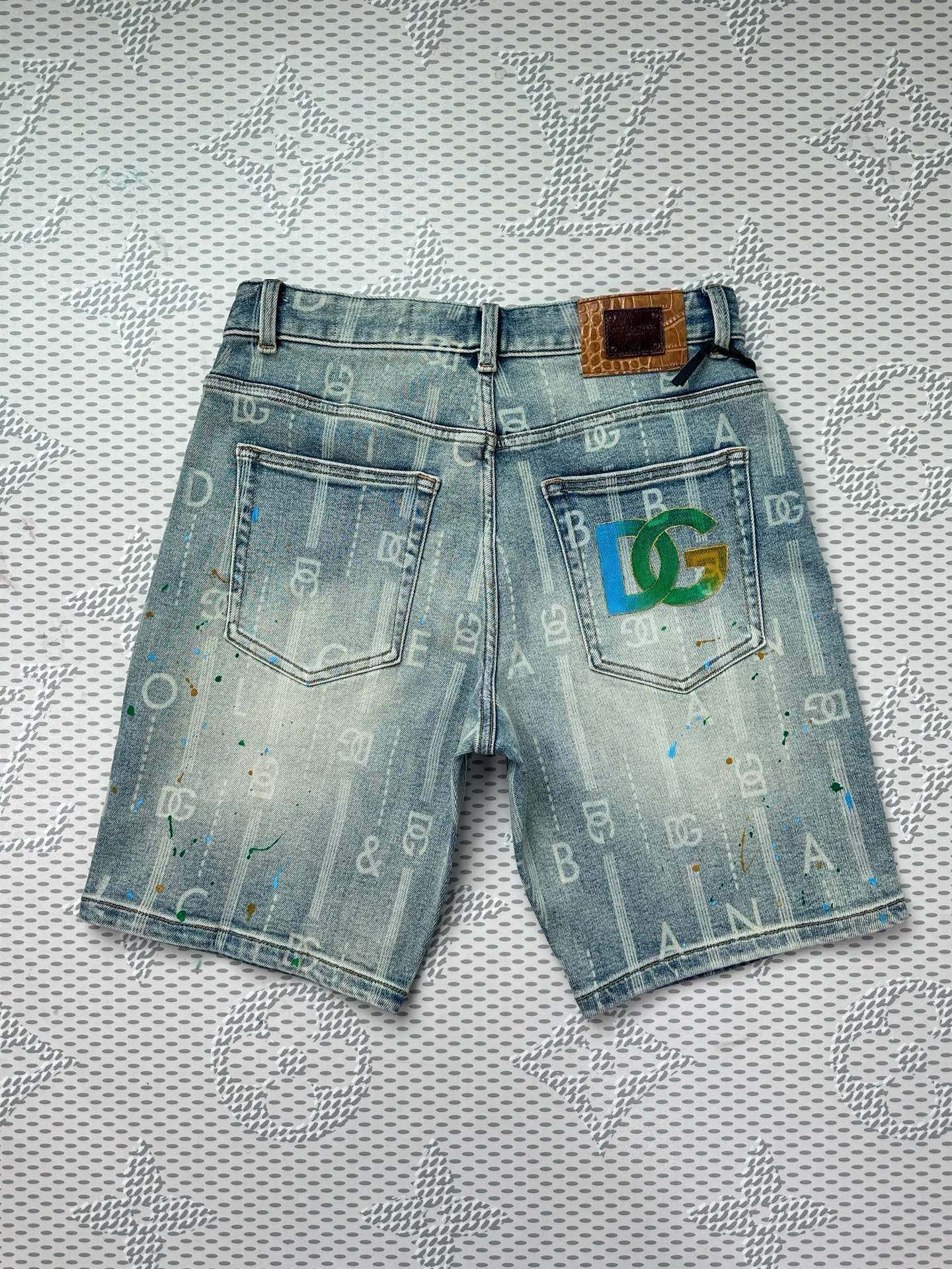 Cheap DG Short Jeans For Men in 212954, $75 USD- [IB212954] - Replica DG Short Jeans For Men
