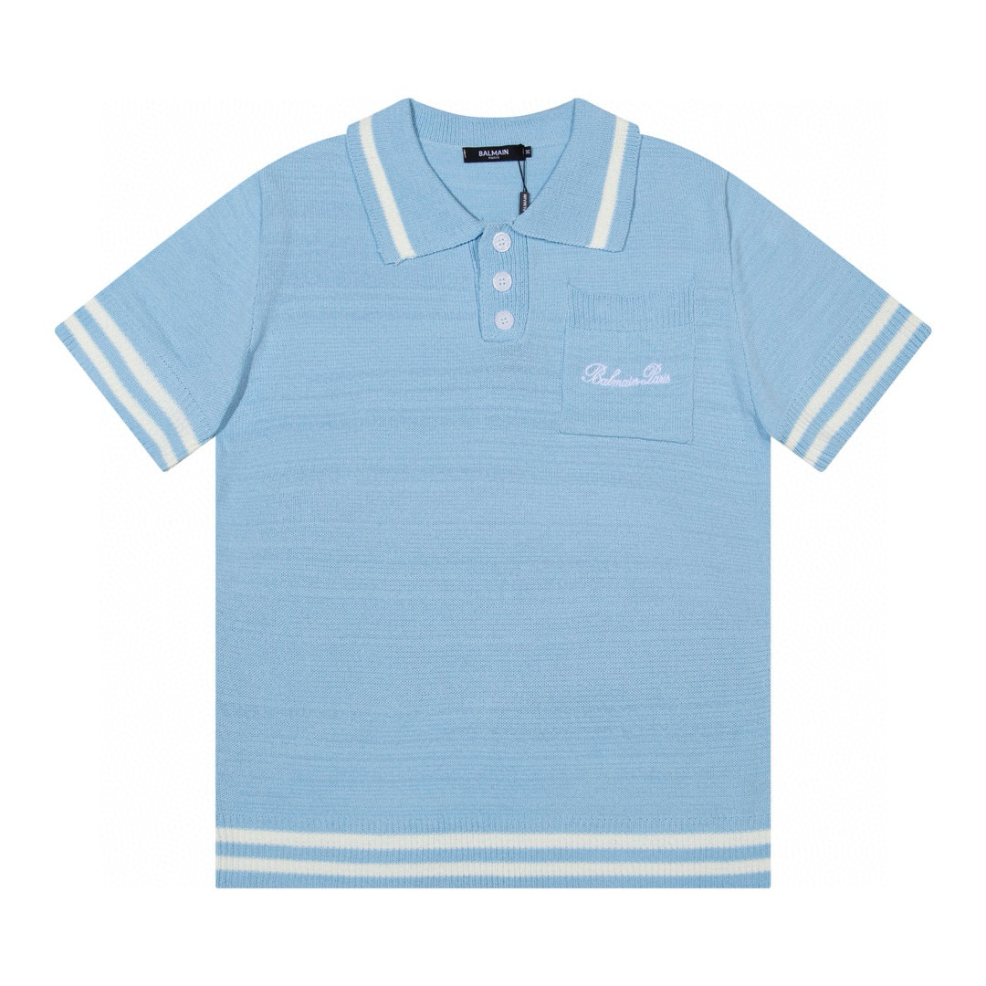 Cheap Balmain Polo T-Shirts in 212973, $35 USD- [IB212973] - Replica Balmain Polo T-Shirts