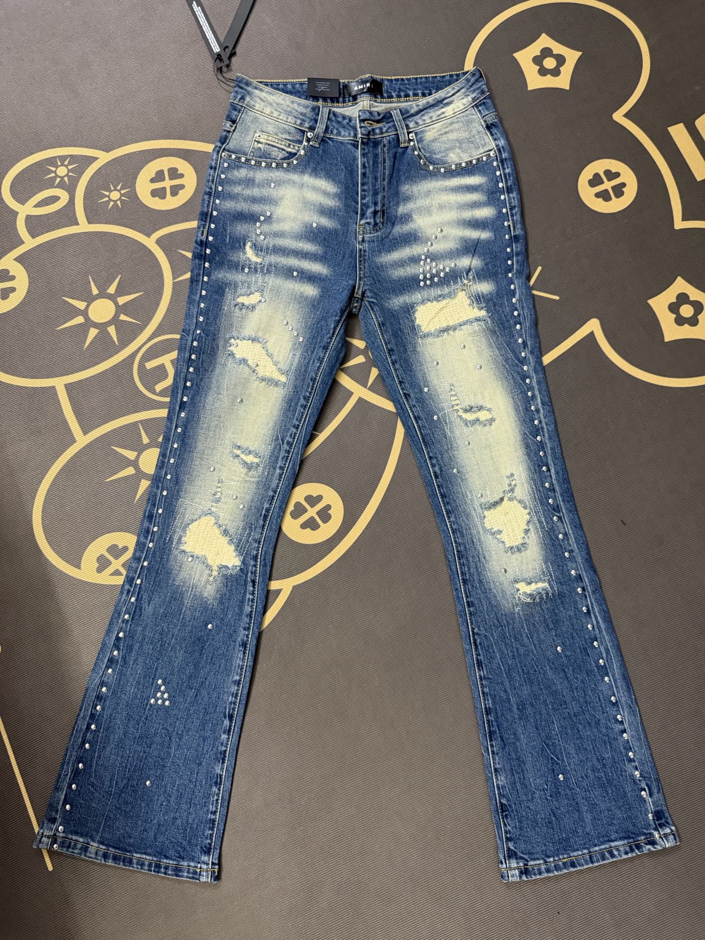 Cheap Amiri Denim Jeans for Men in 212996, $60 USD- [IB212996] - Replica Amiri Denim Jeans for Men