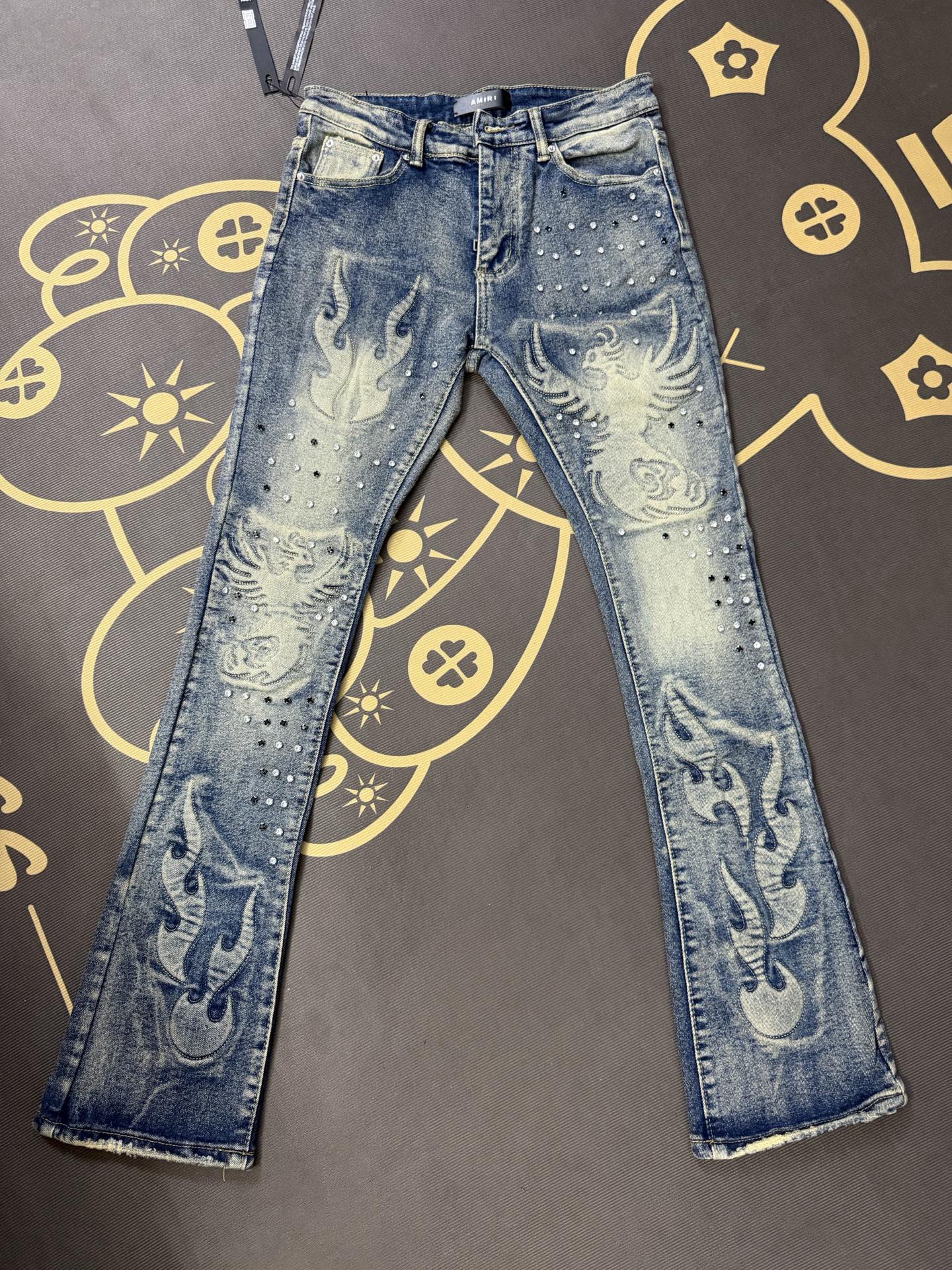 Cheap Amiri Denim Jeans for Men in 212998, $60 USD- [IB212998] - Replica Amiri Denim Jeans for Men