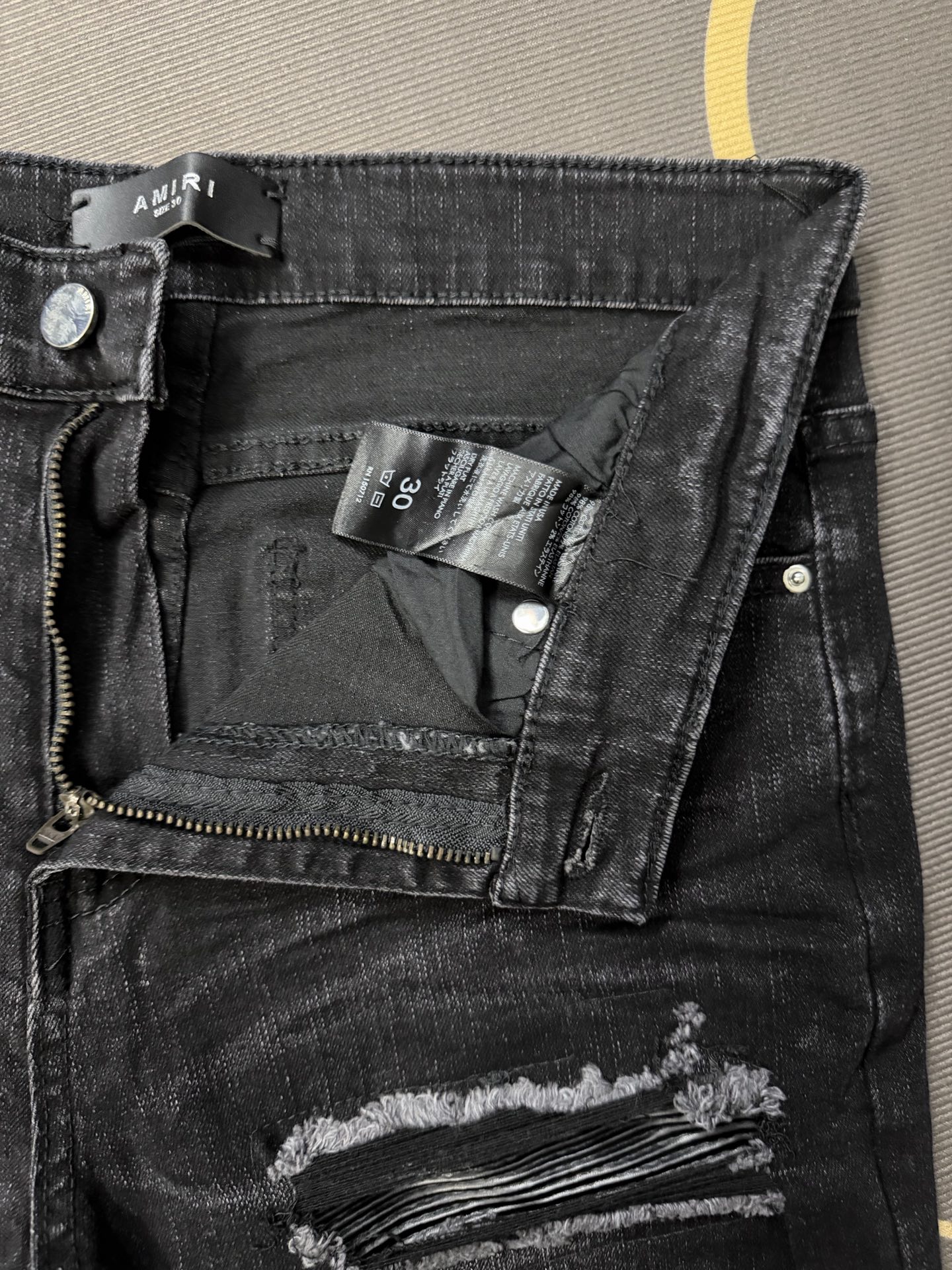 Cheap Amiri Denim Jeans for Men in 213001, $60 USD- [IB213001] - Replica Amiri Denim Jeans for Men