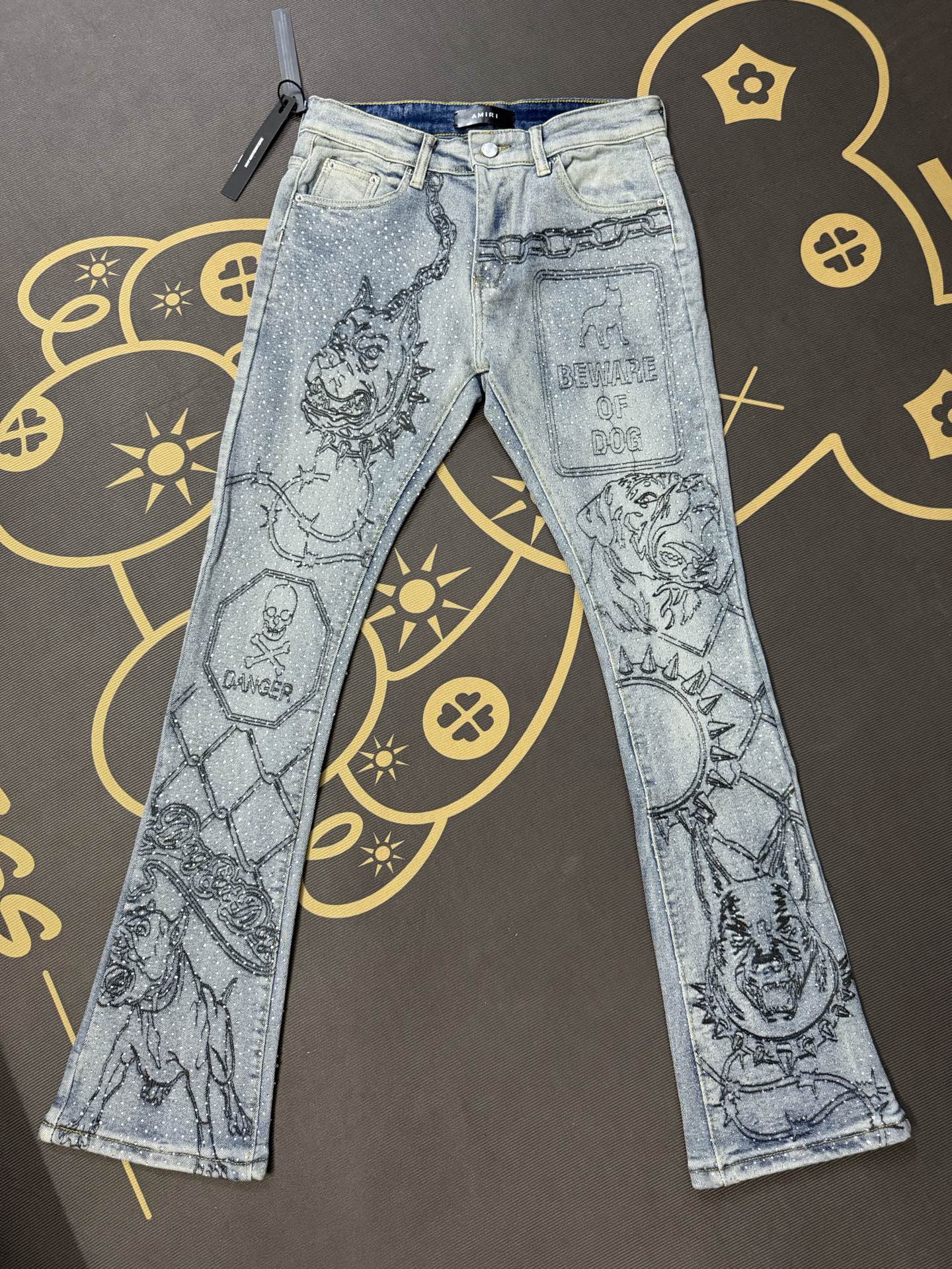 Cheap Amiri Denim Jeans for Men in 213003, $60 USD- [IB213003] - Replica Amiri Denim Jeans for Men
