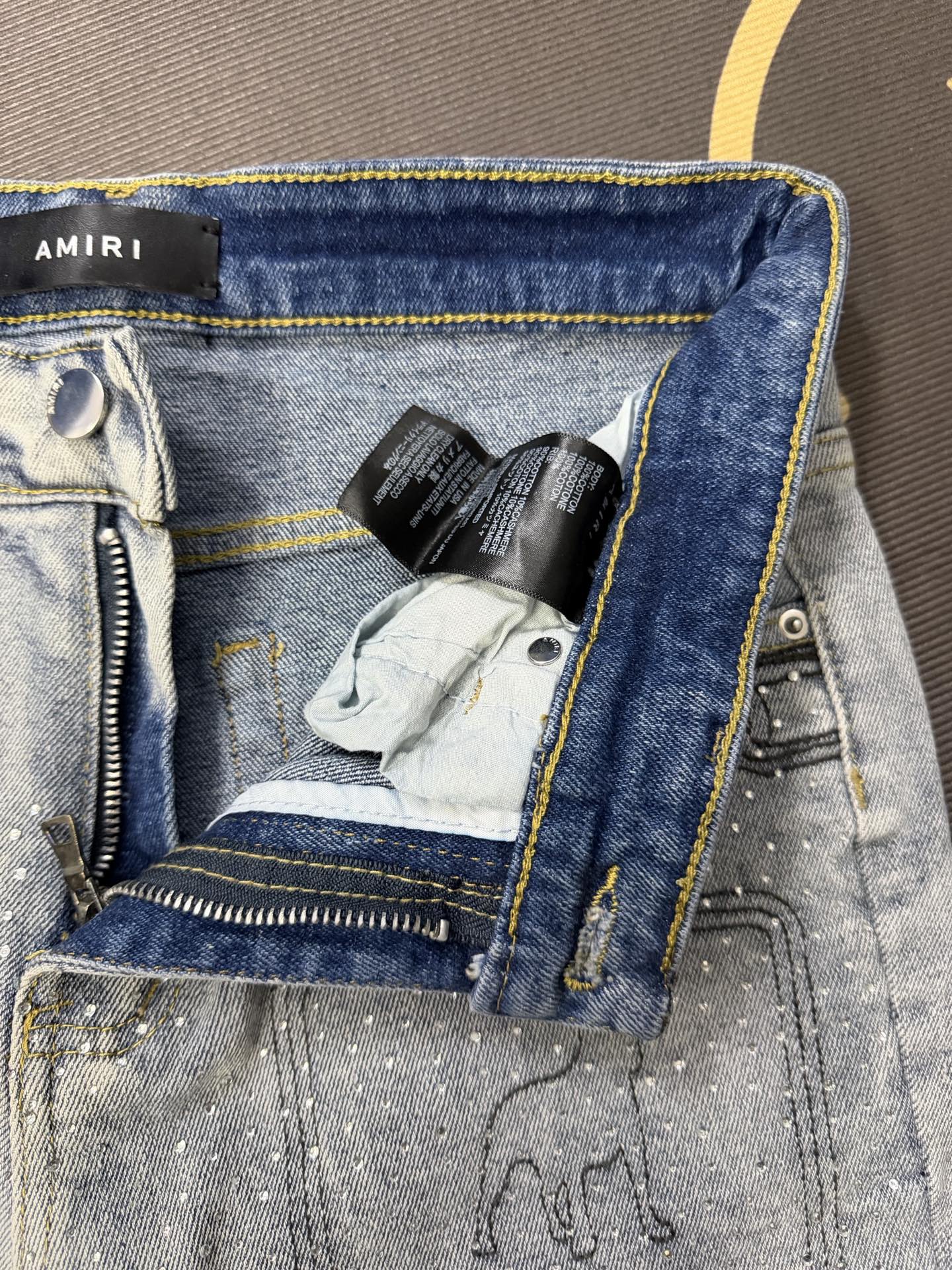 Cheap Amiri Denim Jeans for Men in 213003, $60 USD- [IB213003] - Replica Amiri Denim Jeans for Men