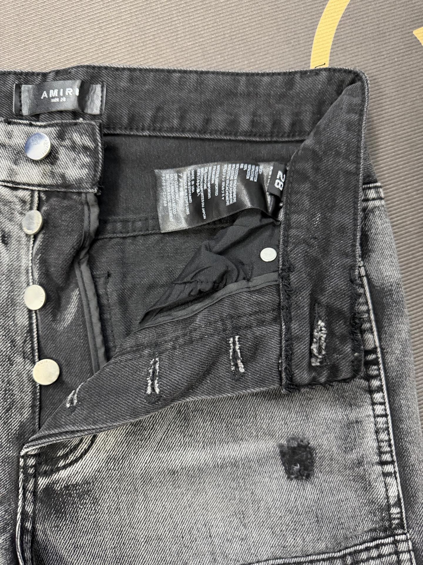 Cheap Amiri Denim Jeans for Men in 213006, $60 USD- [IB213006] - Replica Amiri Denim Jeans for Men