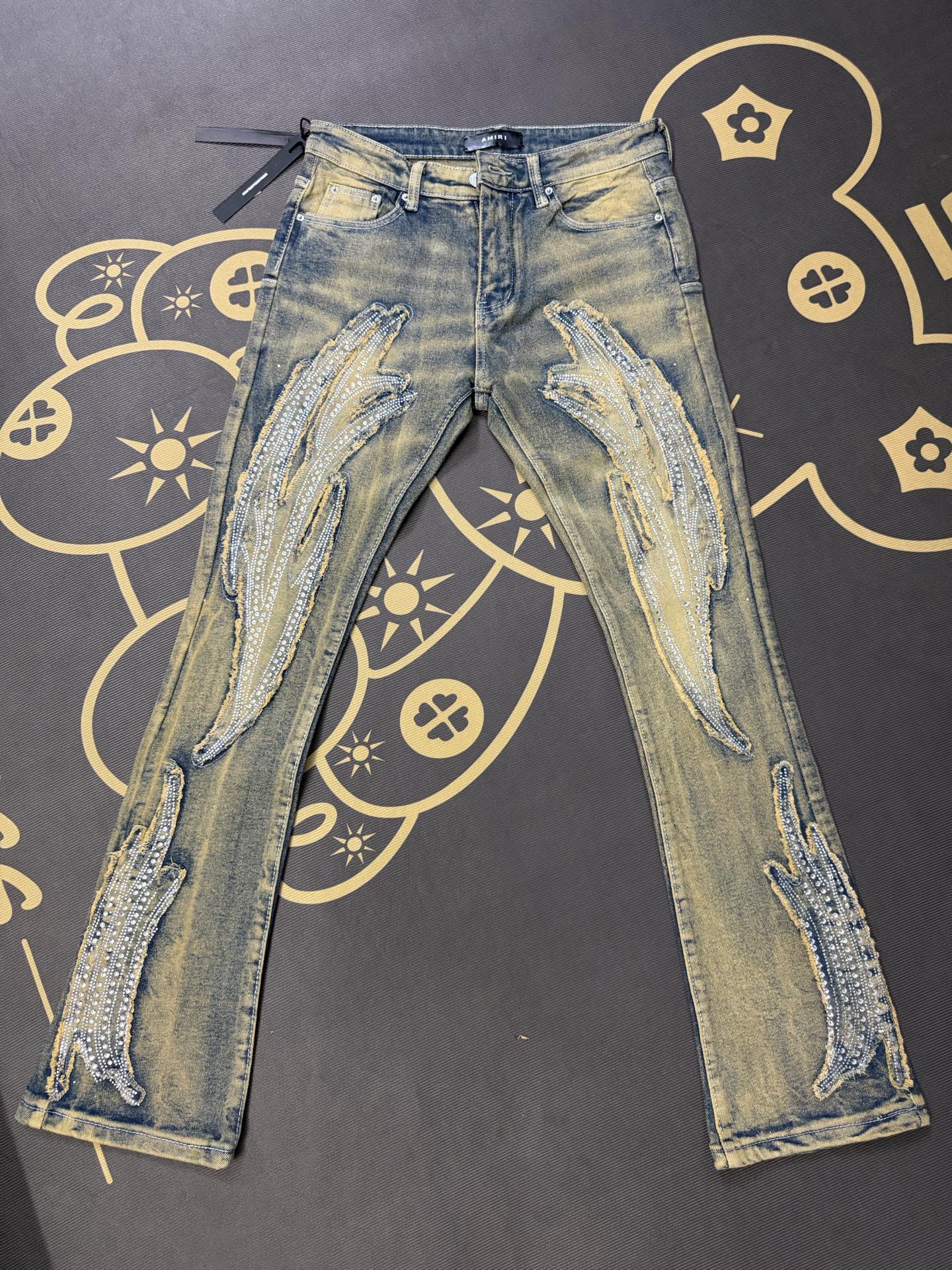 Cheap Amiri Denim Jeans for Men in 213007, $60 USD- [IB213007] - Replica Amiri Denim Jeans for Men