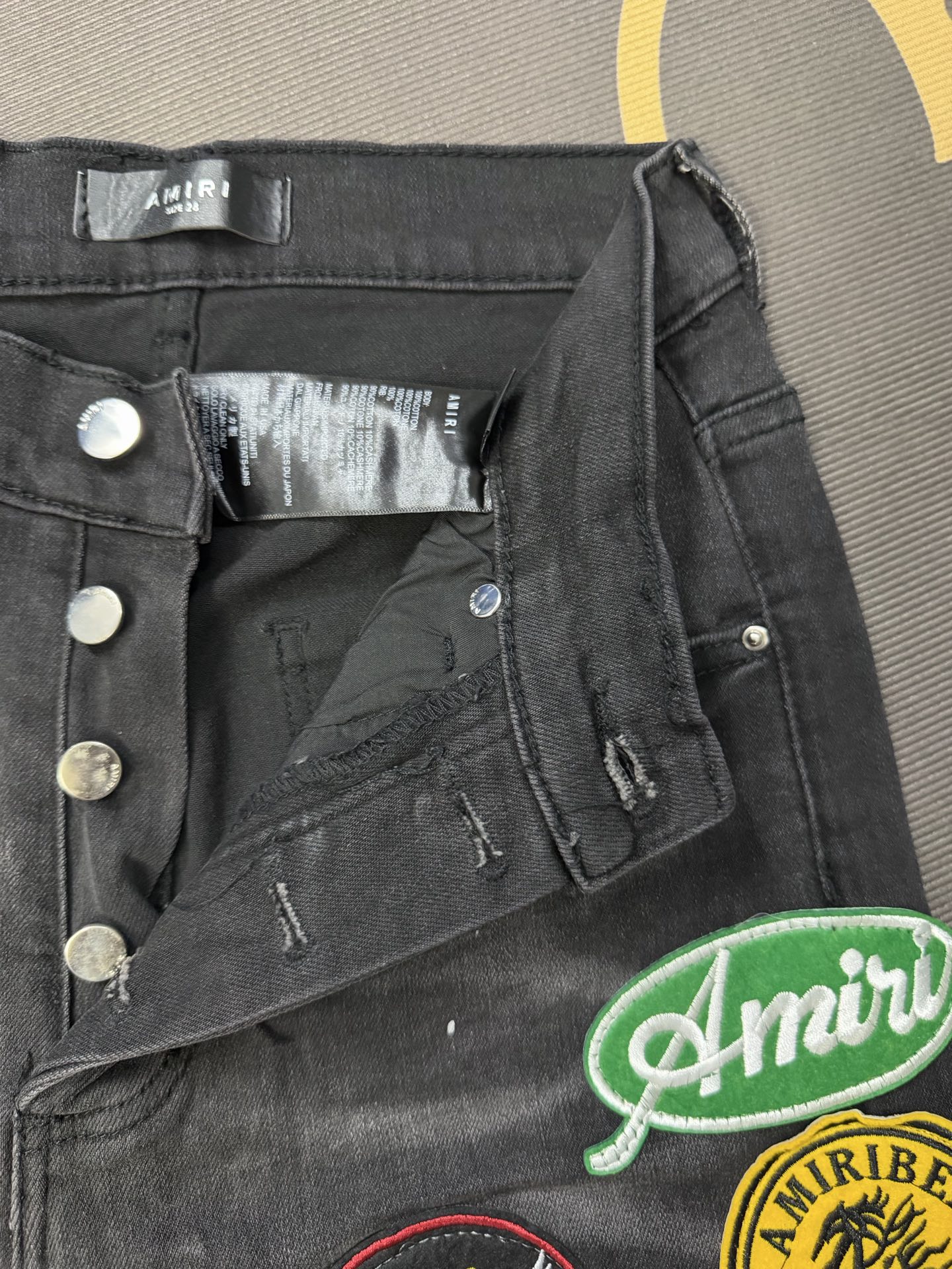 Cheap Amiri Denim Jeans for Men in 213010, $60 USD- [IB213010] - Replica Amiri Denim Jeans for Men
