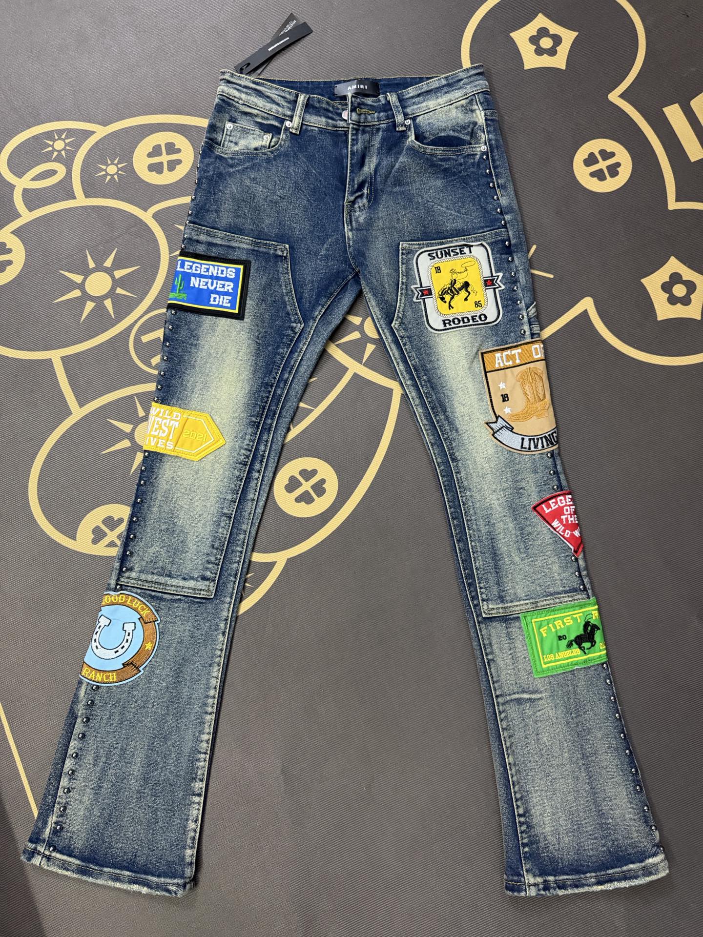 Cheap Amiri Denim Jeans for Men in 213013, $60 USD- [IB213013] - Replica Amiri Denim Jeans for Men