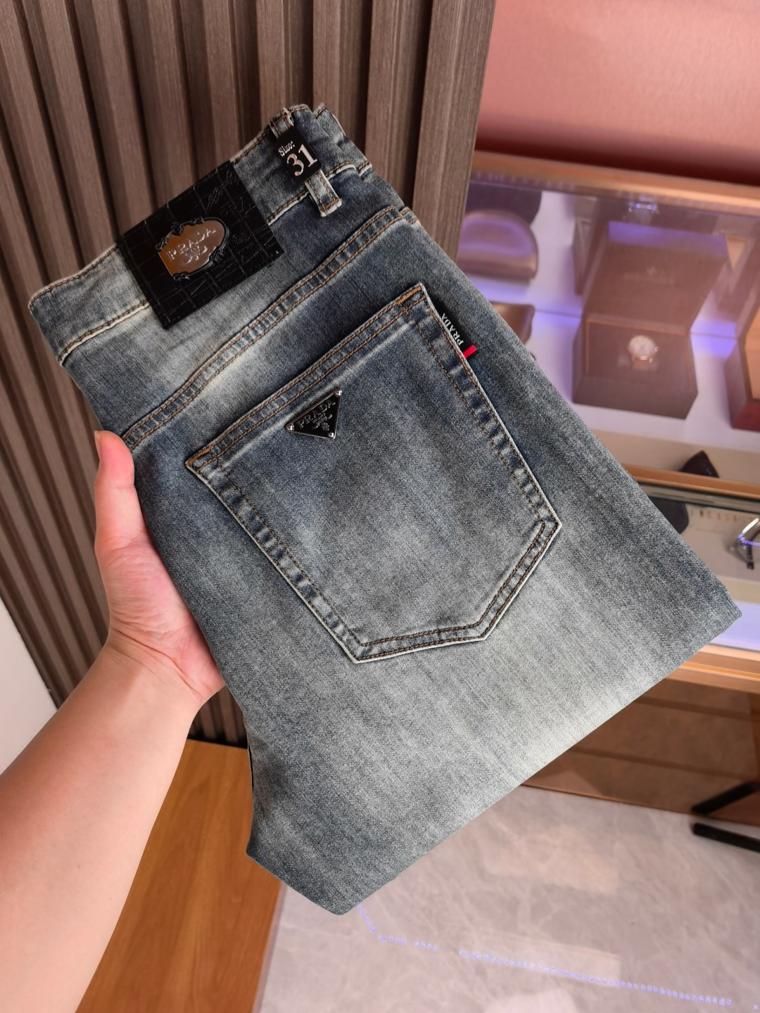 Cheap Proda Jeans for Men in 213024, $65 USD- [IB213024] - Replica Proda Jeans for Men