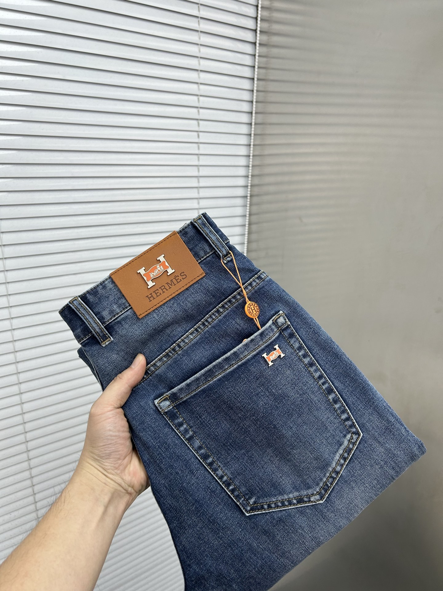 Cheap HERMÈS Jeans in 213034, $65 USD- [IB213034] - Replica HERMÈS Jeans
