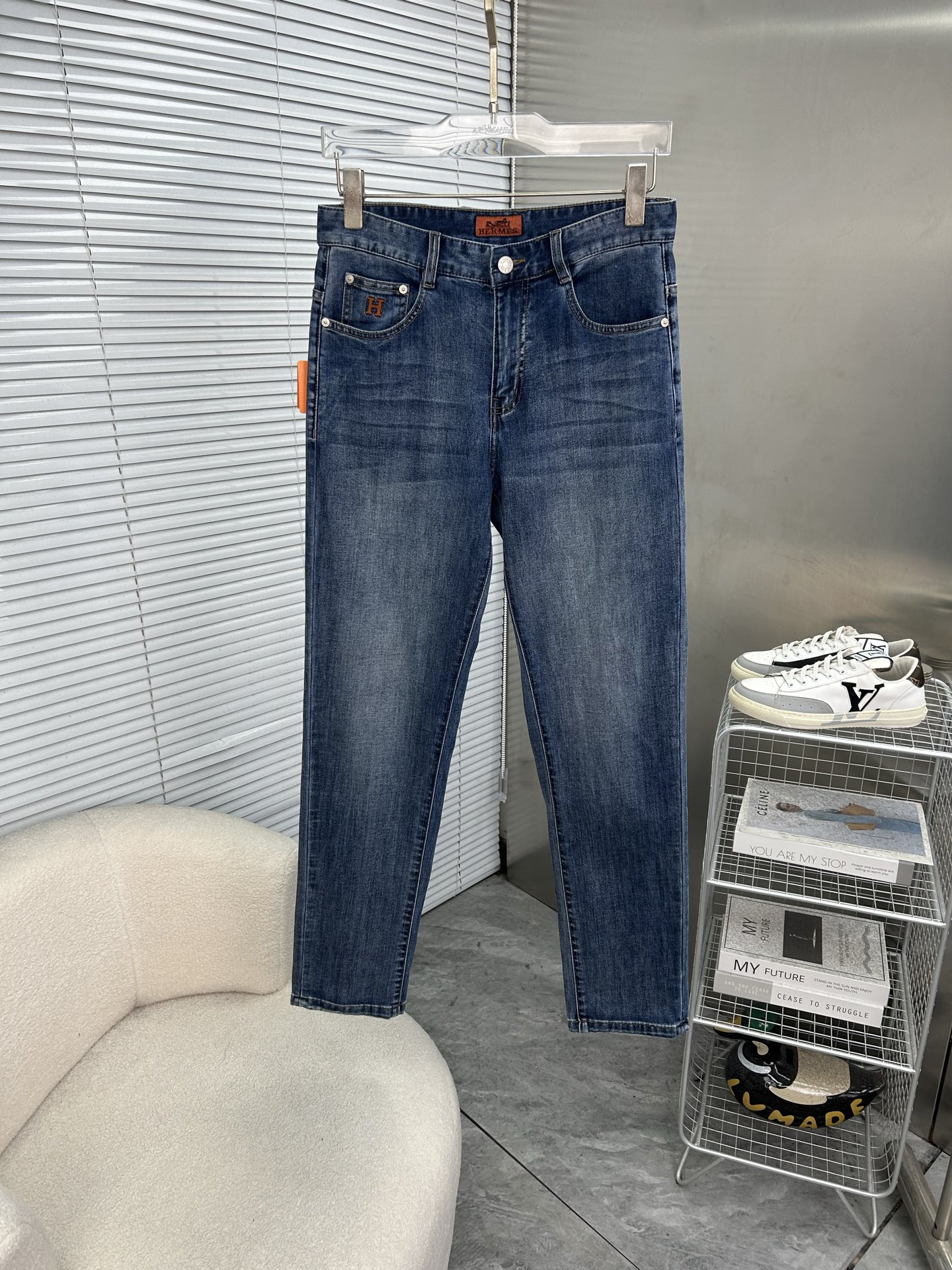 Cheap HERMÈS Jeans in 213034, $65 USD- [IB213034] - Replica HERMÈS Jeans