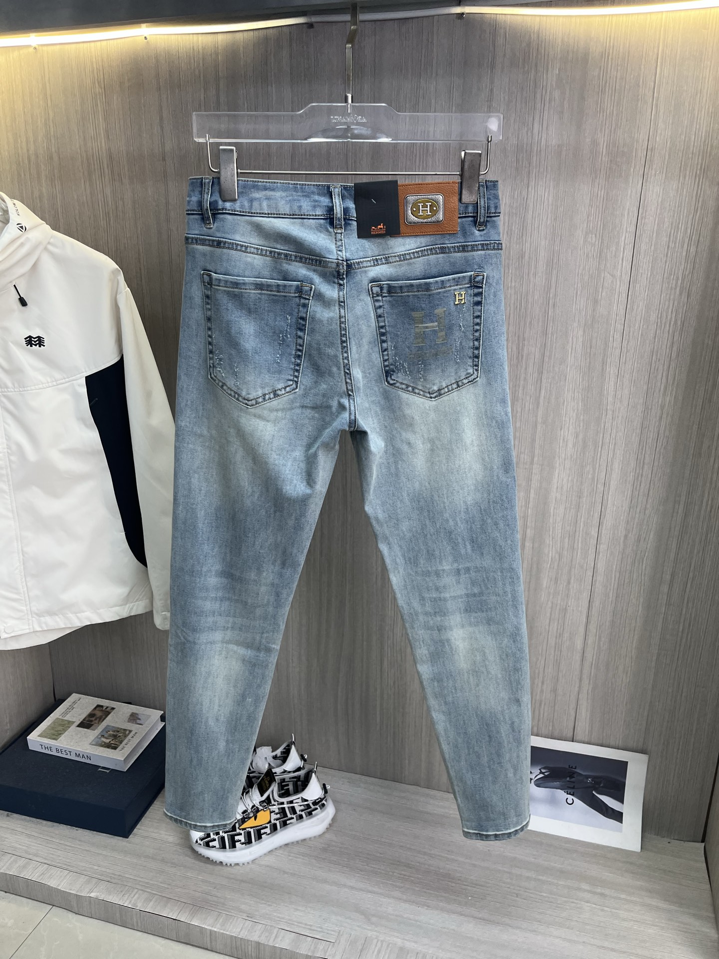 Cheap HERMÈS Jeans in 213035, $65 USD- [IB213035] - Replica HERMÈS Jeans