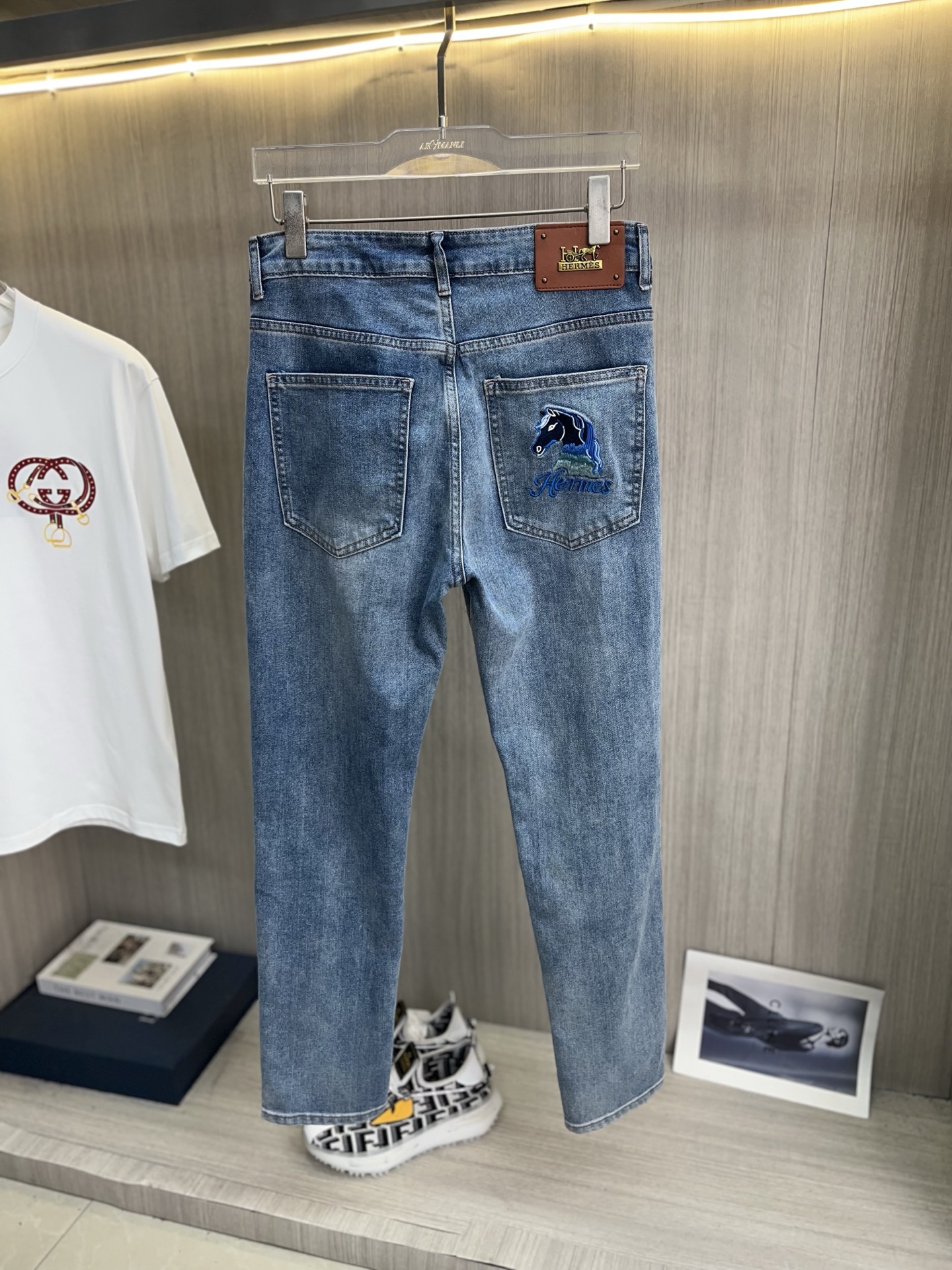 Cheap HERMÈS Jeans in 213036, $65 USD- [IB213036] - Replica HERMÈS Jeans